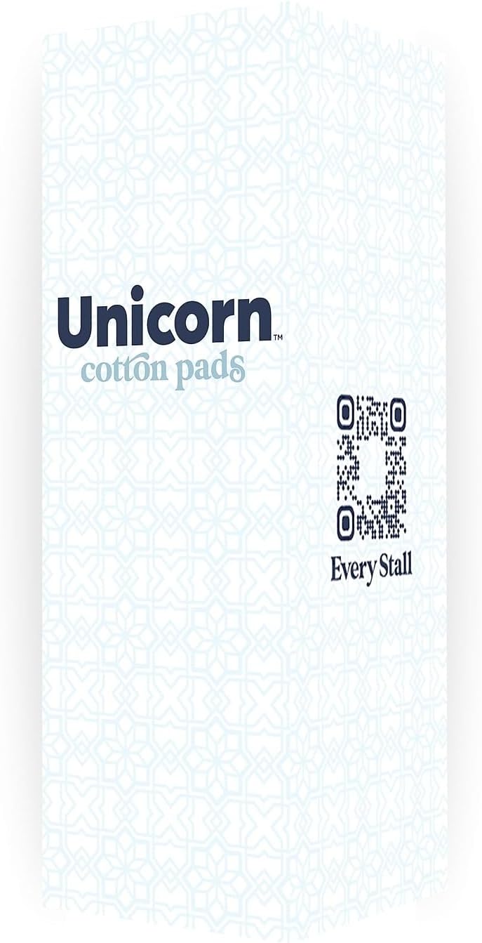 UNICORN Pads, Organic Plant-Based Cotton Covered Ultra Thin Pads with Wings (40 Count, Pack of 6)