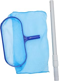 Happyyami 1 Conjunto De Vara Telescópica Rede De Pesca De Malha Fina Material De Limpeza Limpador Rede De Limpeza De Piscina Rede De Folha De Piscina Skim Em Torno Do Acessório De Limpeza