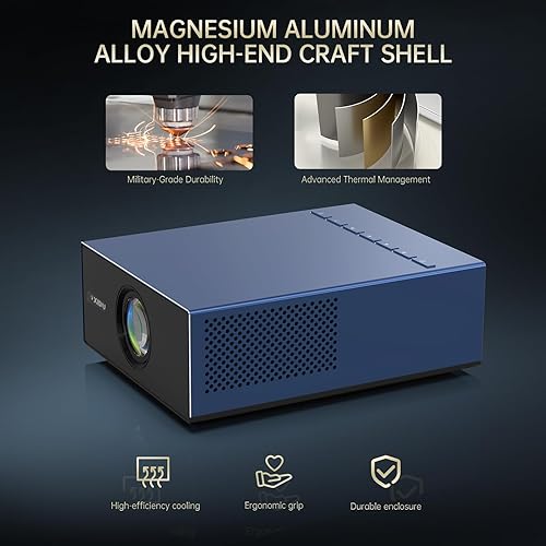 Miniatura 2 de XIDU Proyector portátil con WIFI y Bluetooth Metal2000ANSI1080P nativofundición inalámbricaenfoque eléctricoKeystone automático Proyector de