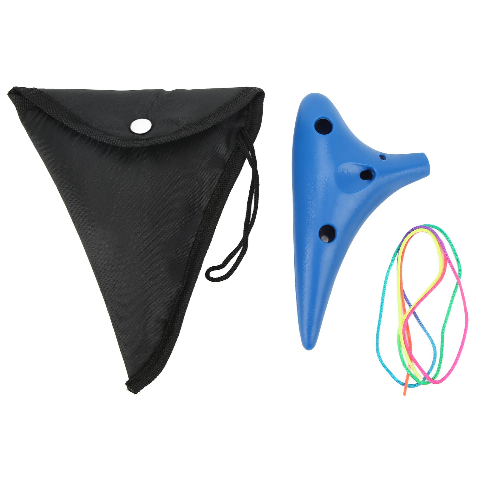 Ocarina Instrument, Ocarina Plastikowy Niebieski Łatwe Odtwarzanie w Domu