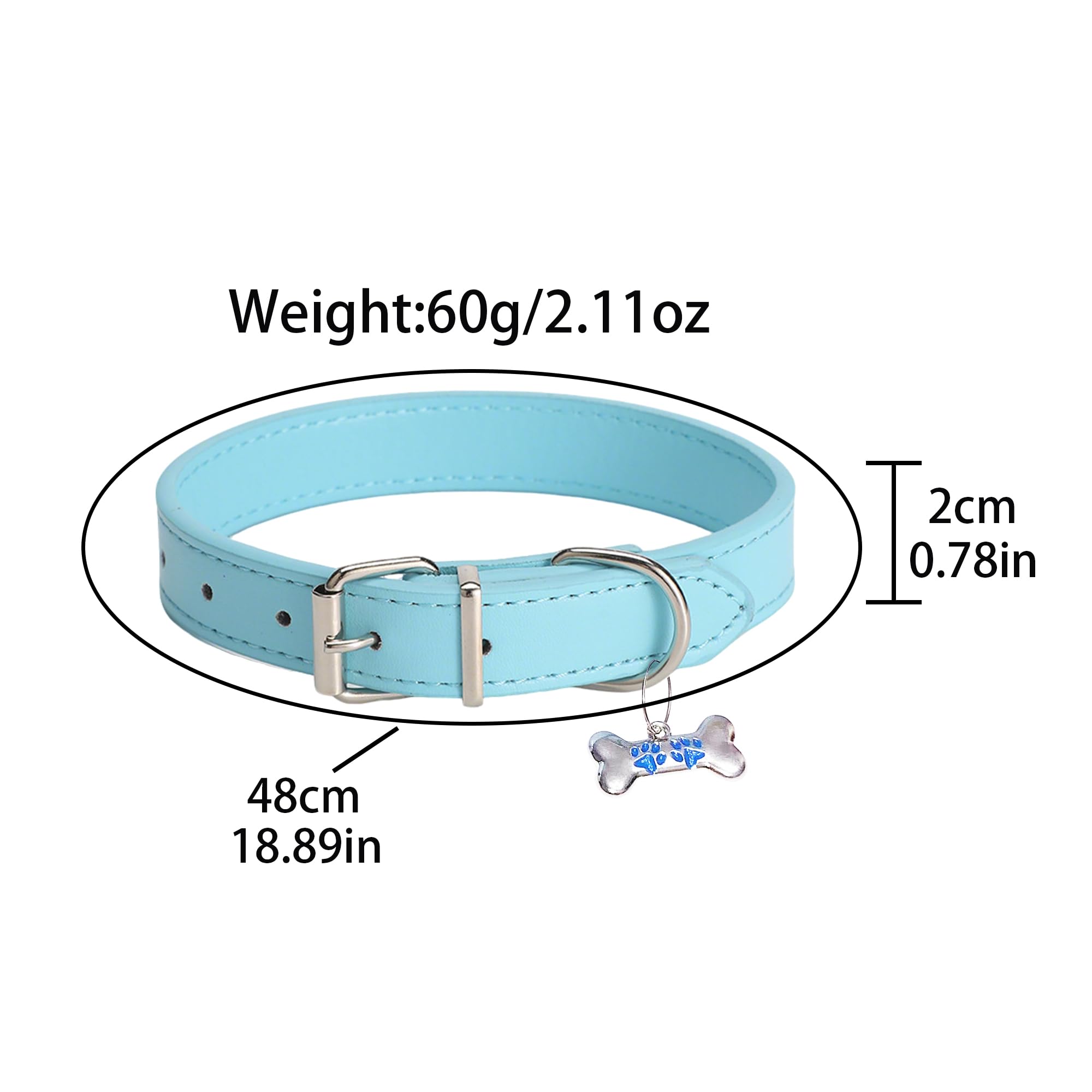 Nojess Leather Choker Collar for Women Punk Choker Y2k Necklace Bone Shaped Pendant Necklace Fashionable Punk Gothic Jewerly