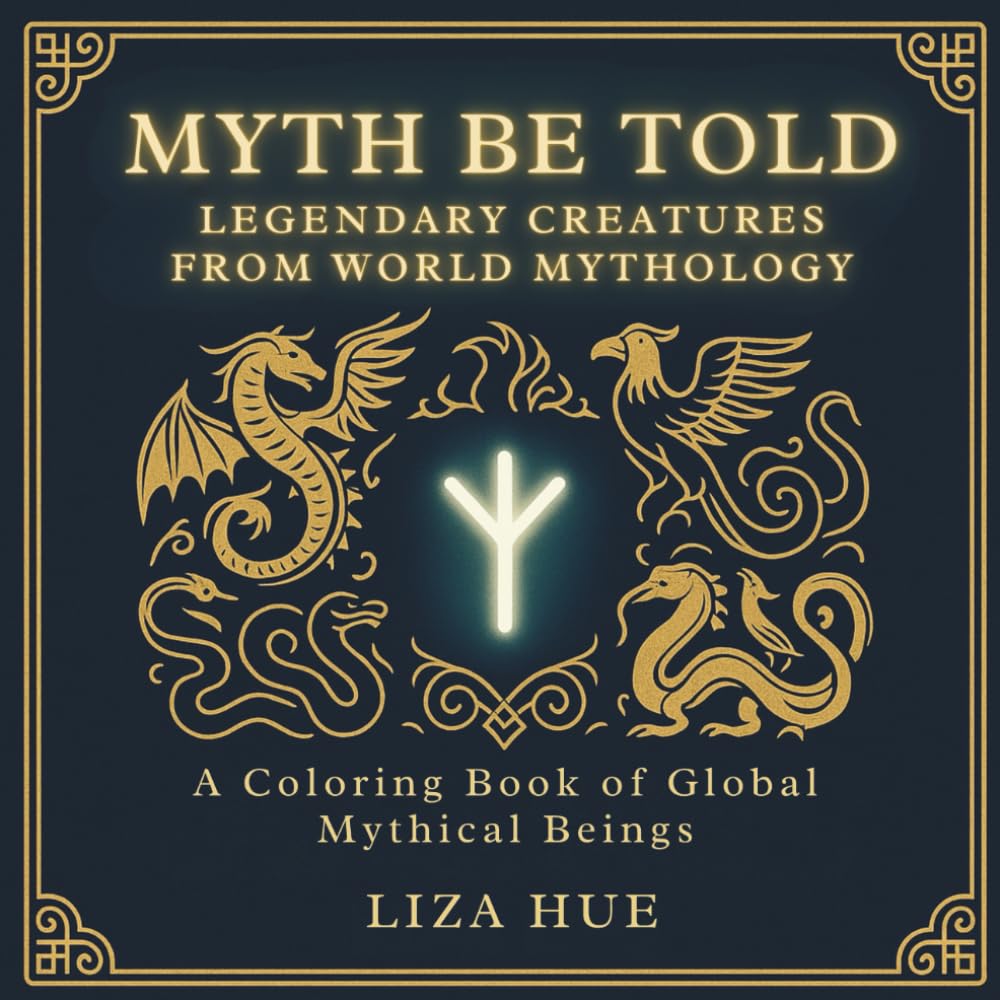 Myth Be Told: Legendary Creatures from World Mythology A Coloring Book of Global Mythical Beings: A Coloring Book of Global Mythical Beings to Discover and Color