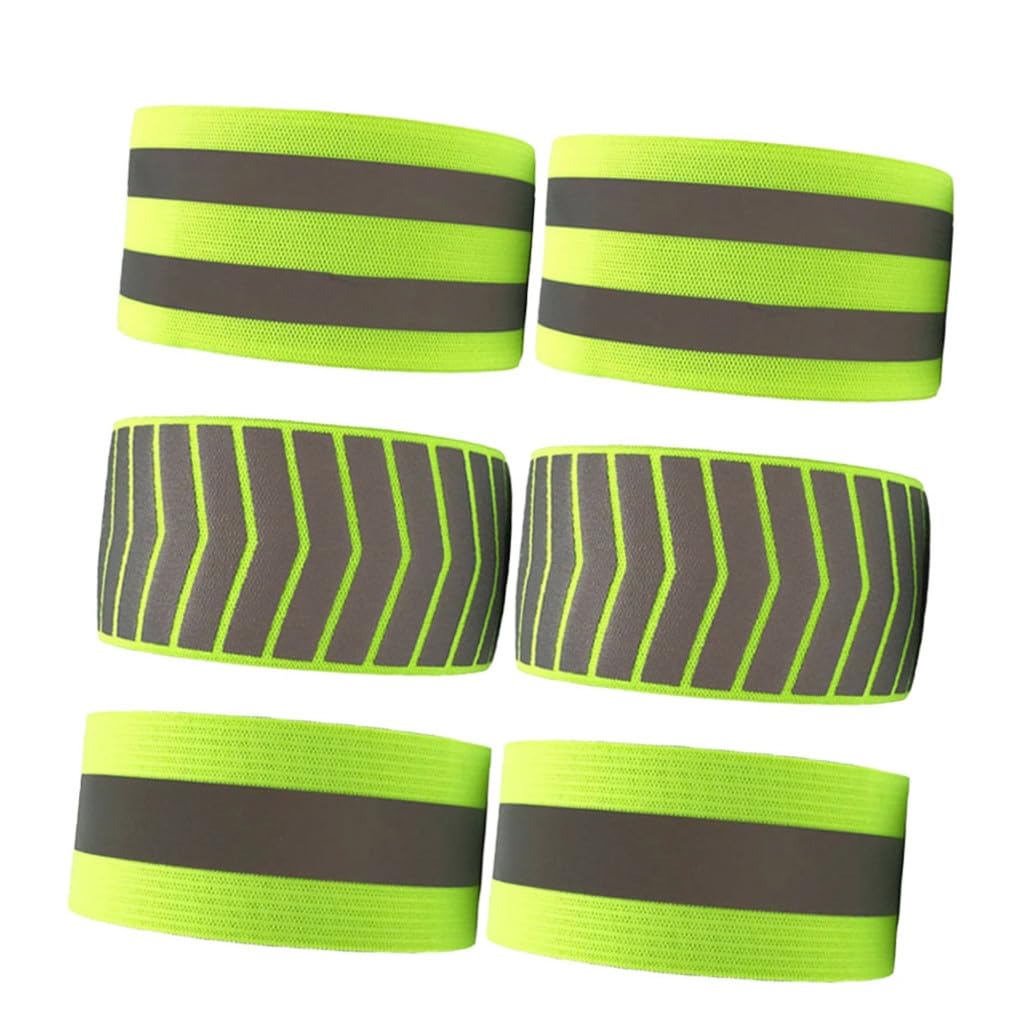 iplusmile Brassard Réfléchissant pour Coureurs Bracelet De Sécurité Fluorescent Lumineux pour La Nuit pour La Course À Pied Le Sport La Visibilité pour Hommes Vert