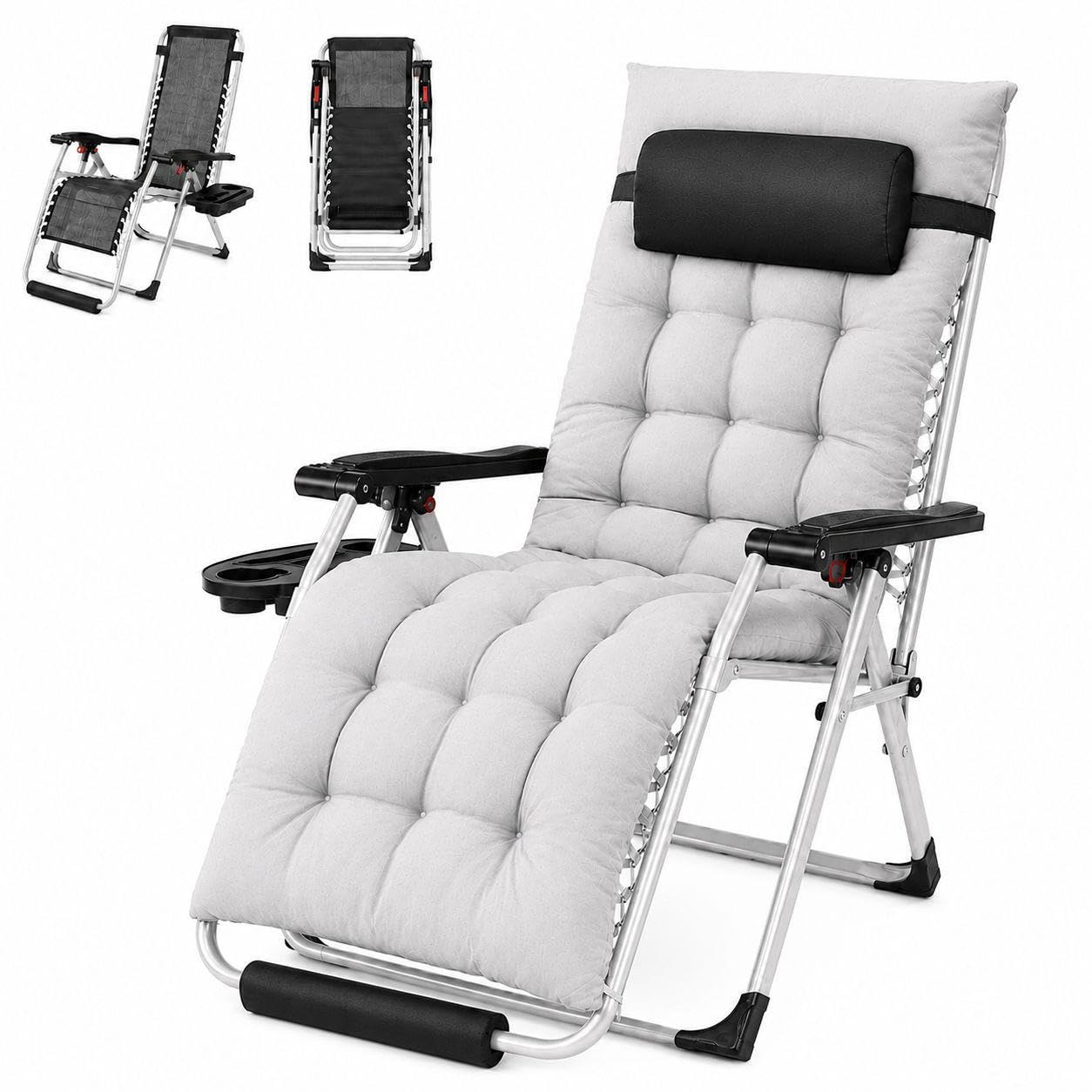 Amazon.com: Yaheetech Zero Gravity Chair, Folding Reclining Lounge