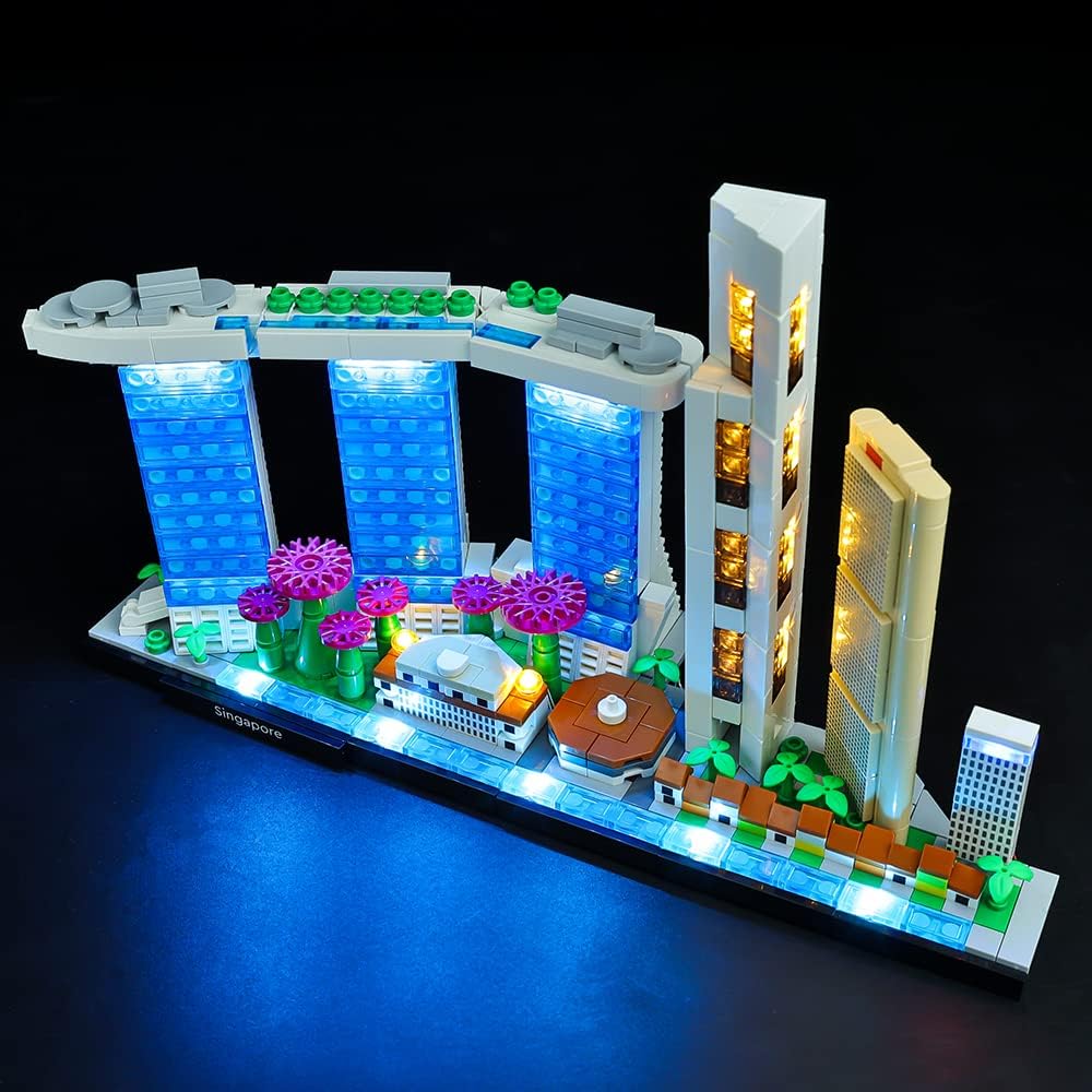 Kyglaring LED Light Kit Compatible with Lego Set 21057, Lighting Accessories Compatible with Architecture Skyline Collection, Lights Only (Model Not Included), Classic Version
