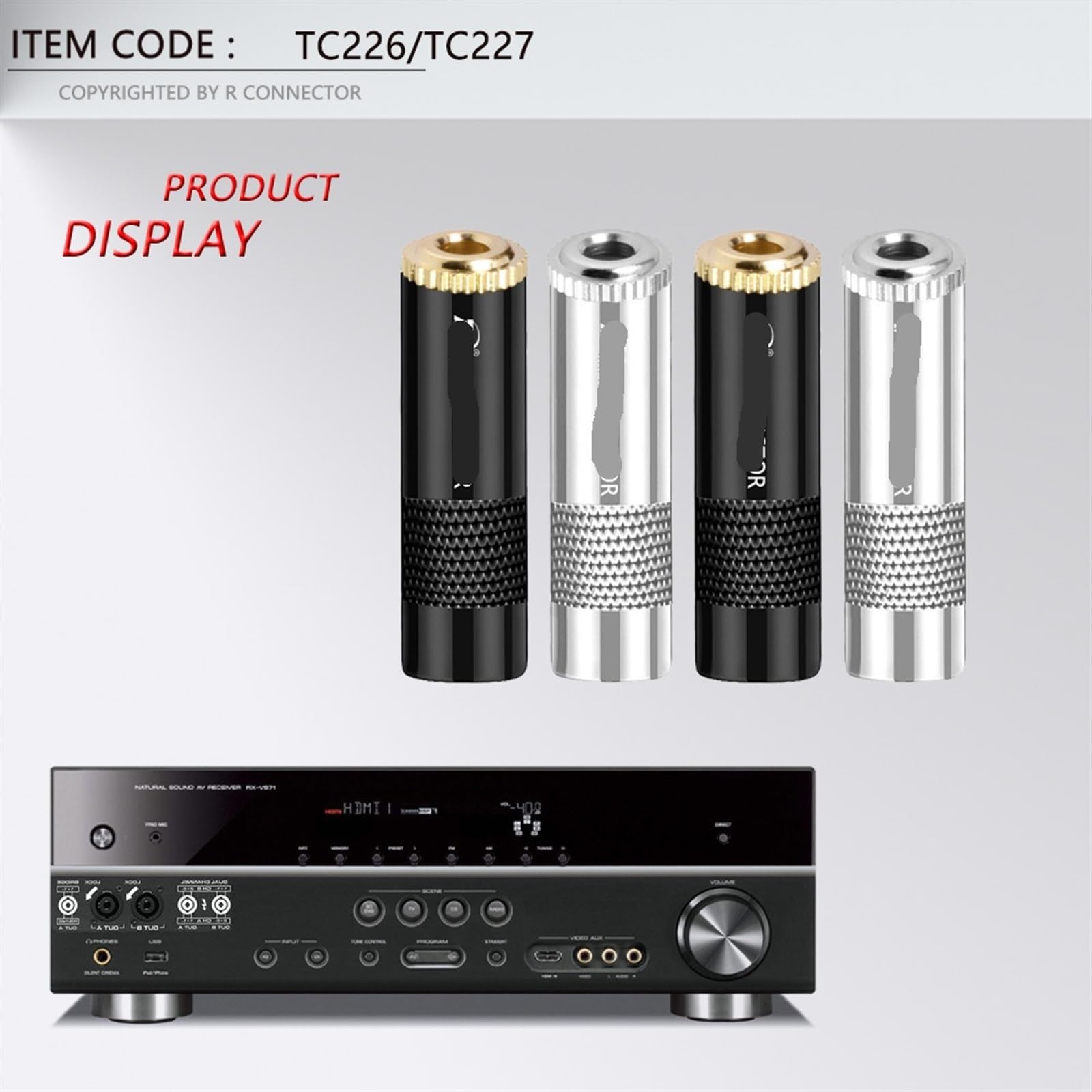 2 szt. gniazdo audio 3,5 mm, 3-biegunowe żeńskie złącze stereo, 0,1 cala, gniazdo słuchawkowe, 3,5 mm, adapter do słuchawek (TC227, 2 x czarny)
