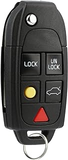 Flip Key Fob Keyless Entry Remote fits Volvo C30 C70 S40 S60 S80 V50 V70 XC60 XC70 XC90 (LQNP2T-APU)