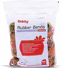Oddy Multicolor High Stretch Rubber Bands, 1.5 Inch Pack of 500 Grams - Ideal for Office/School/Home & Kitchen Application