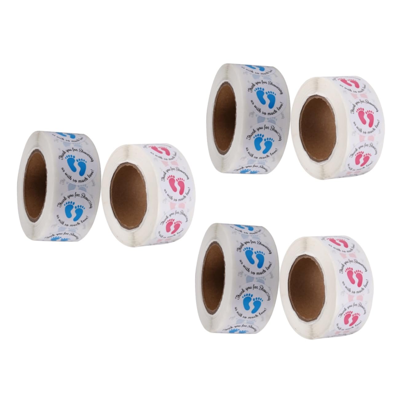 Alipis 3 Set Di Decorazioni Per Baby Shower Kit Di Impronte Etichette Adesive Adesivi in ​​2 Pezzi * 3