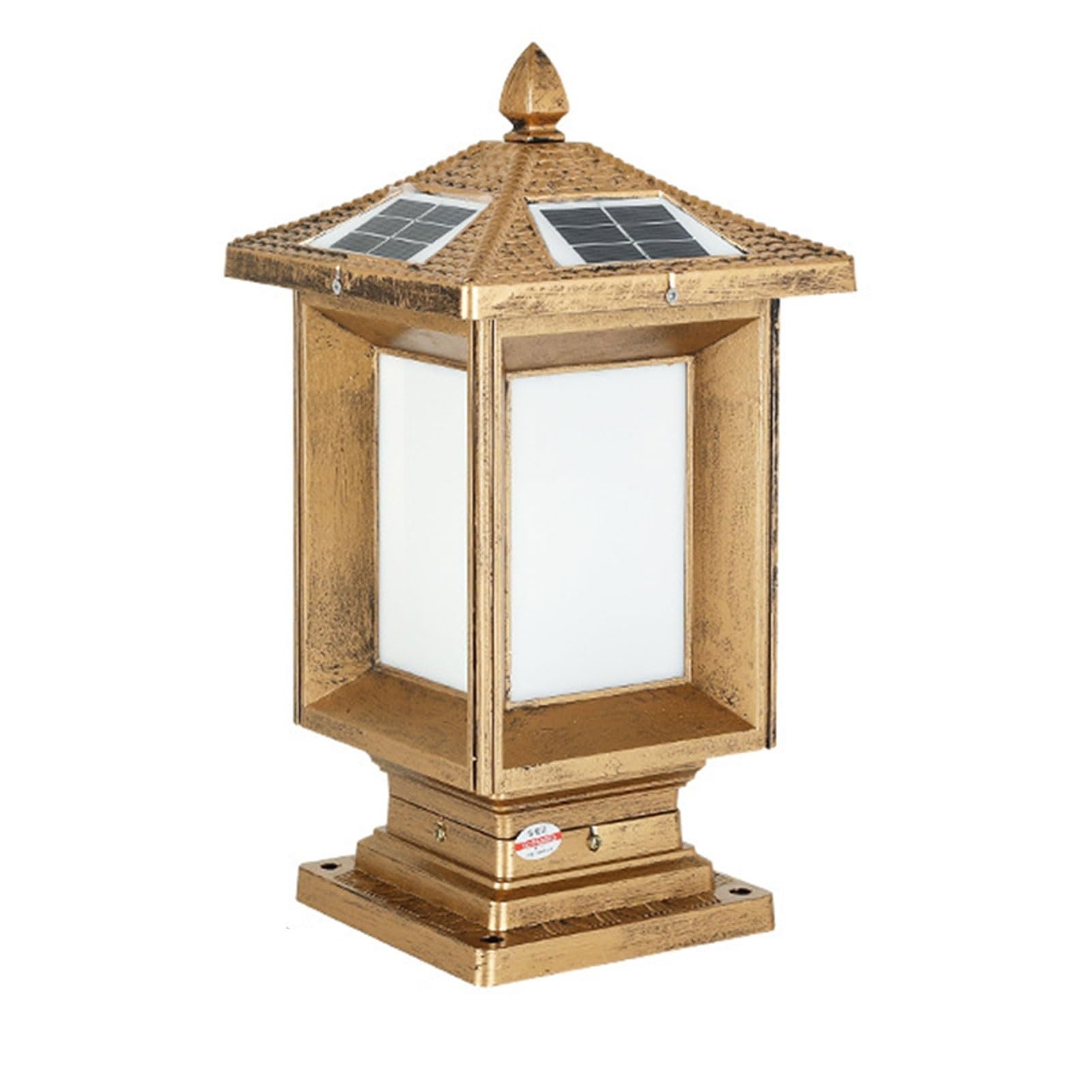 Lanterne décorative en aluminium pour poteau et barrière de grande villa