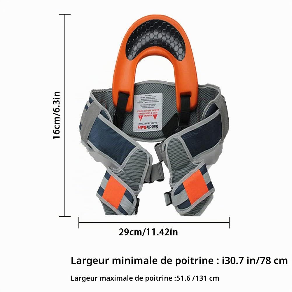 Porte-épaule pour Tout-Petit, Porte-Sangle pour Enfant, Siège d'épaule de extérieur Mains Libres pour garçons Filles avec Sangles de Cheville