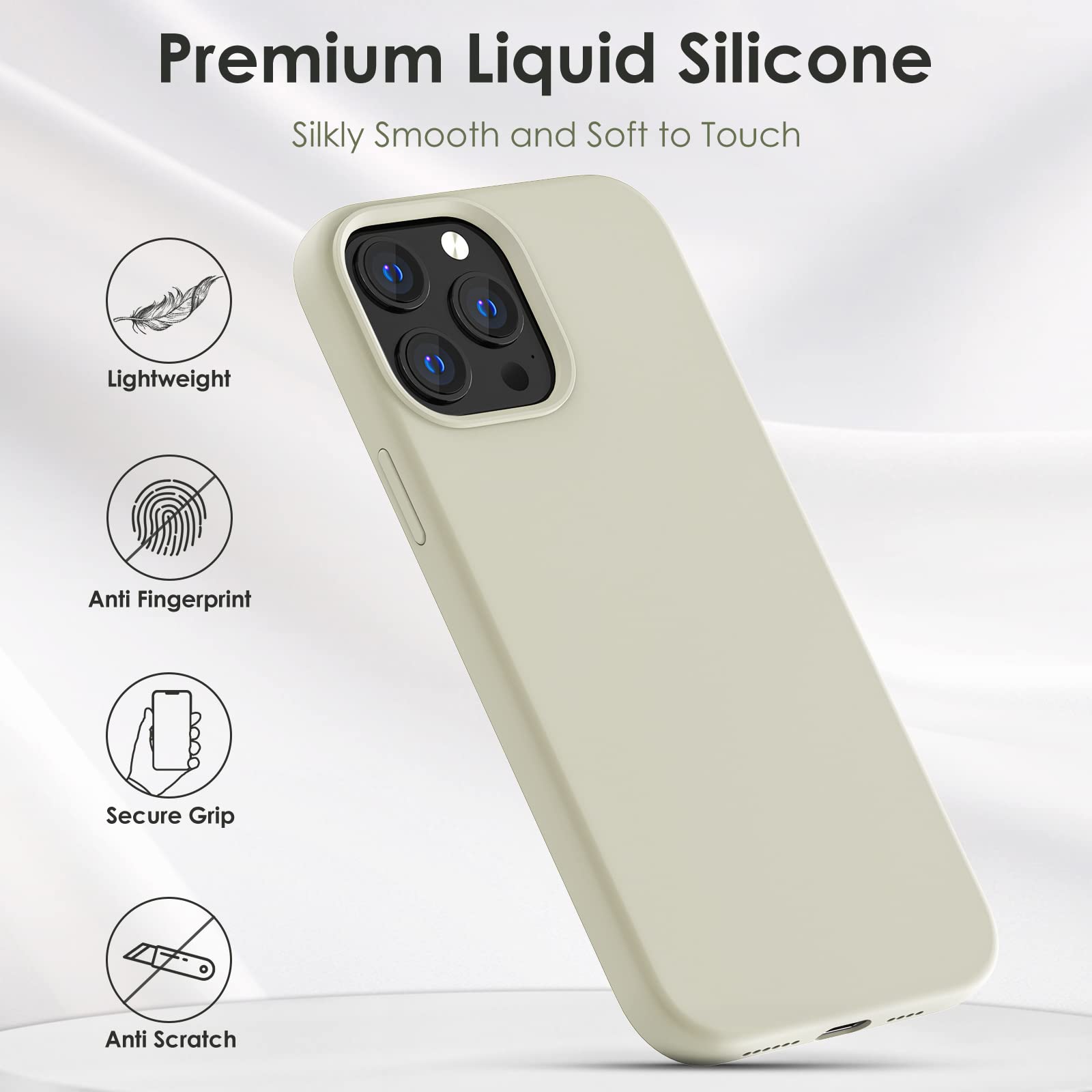 OIIAEE Silicone Case Designed for iPhone 13 Pro Max Case - Image 3