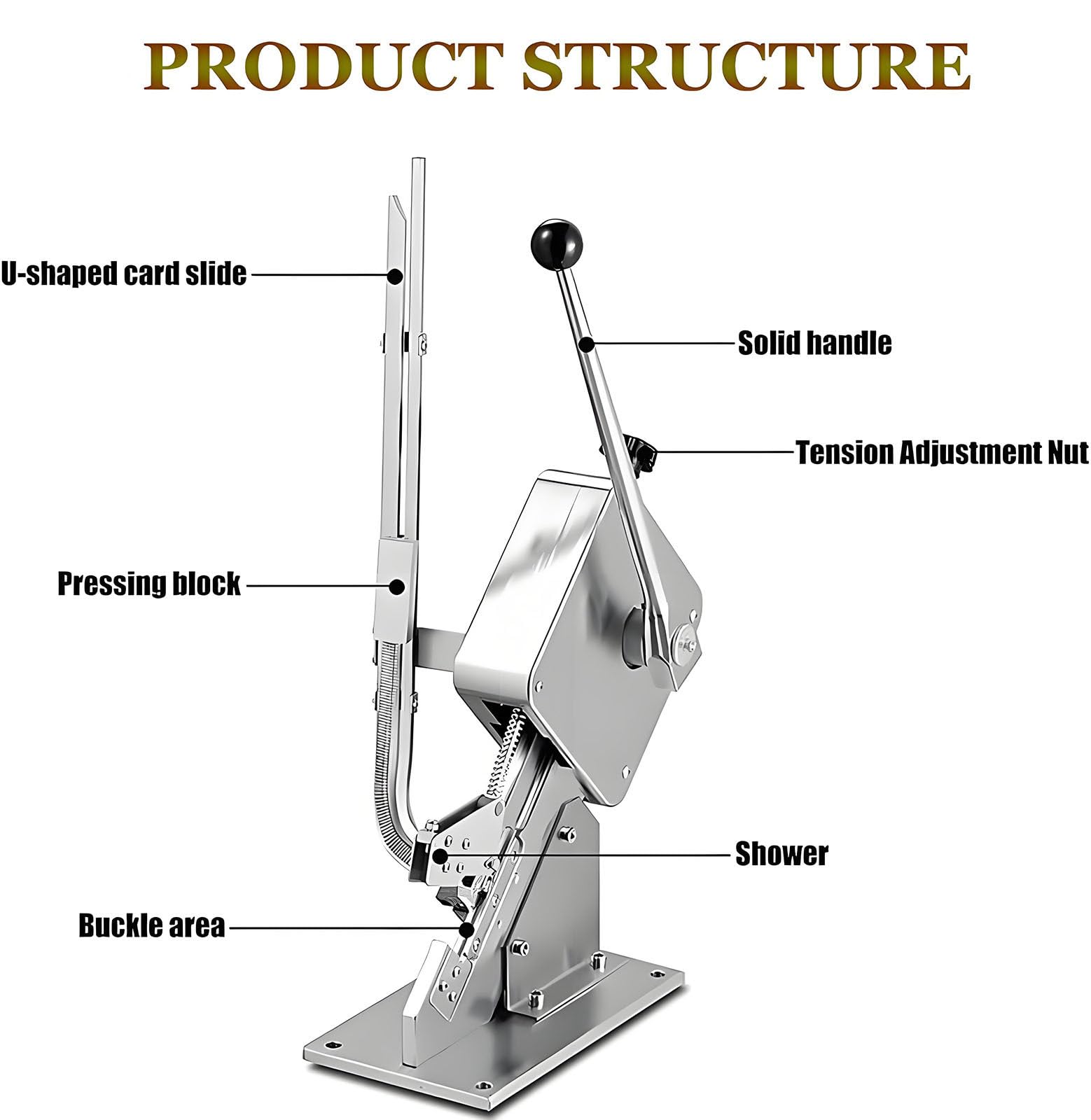 Machine De Scellage Manuelle en Forme De U, Machine À Découper Les Saucisses Commerciale, Diamètre du Manchon 50–120 Mm