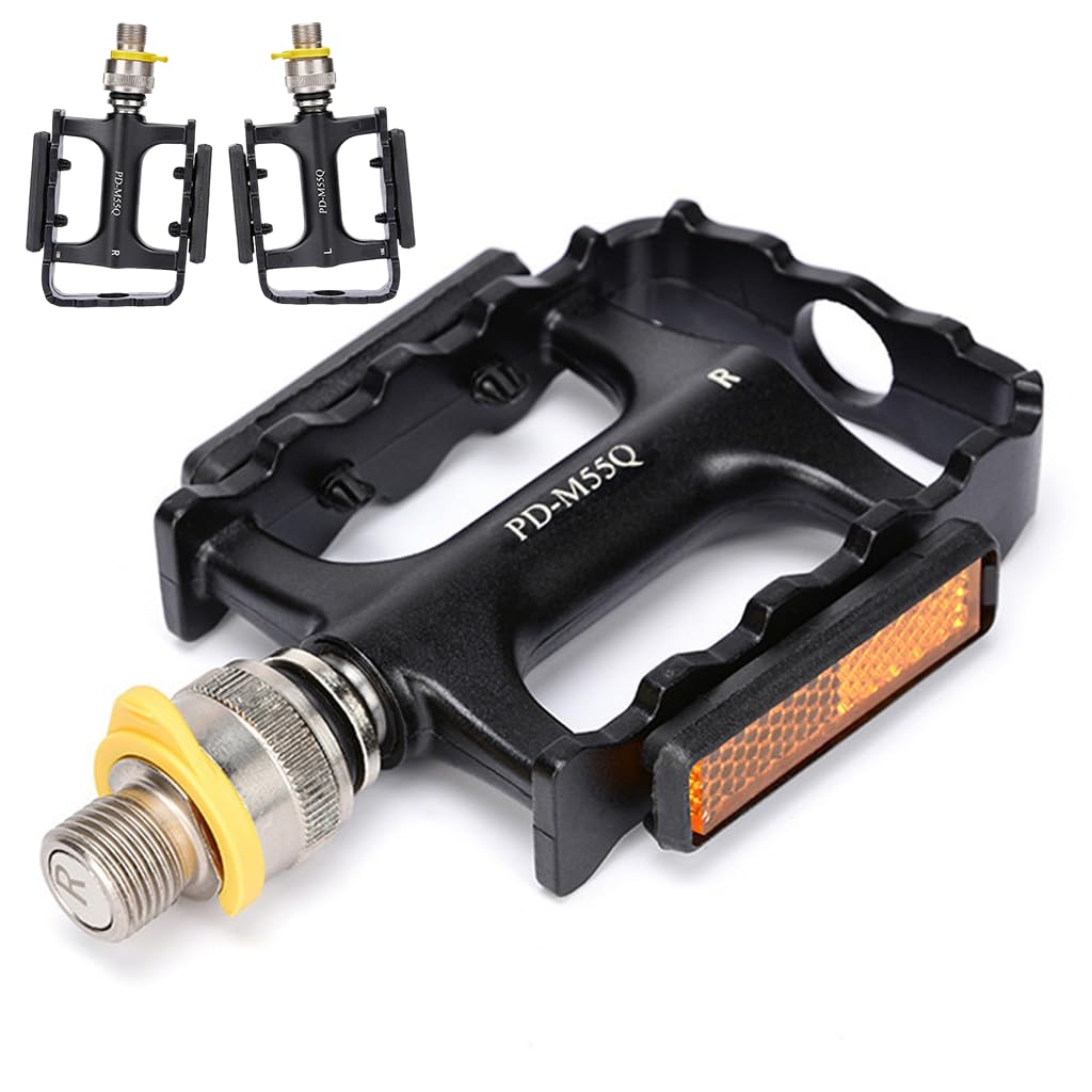 Quick-Release Folding Bike Pedals, Aluminum Alloy Bearing Pedals for Mountain & Folding Bikes, Anti-Slip Design, Durable & Lightweight