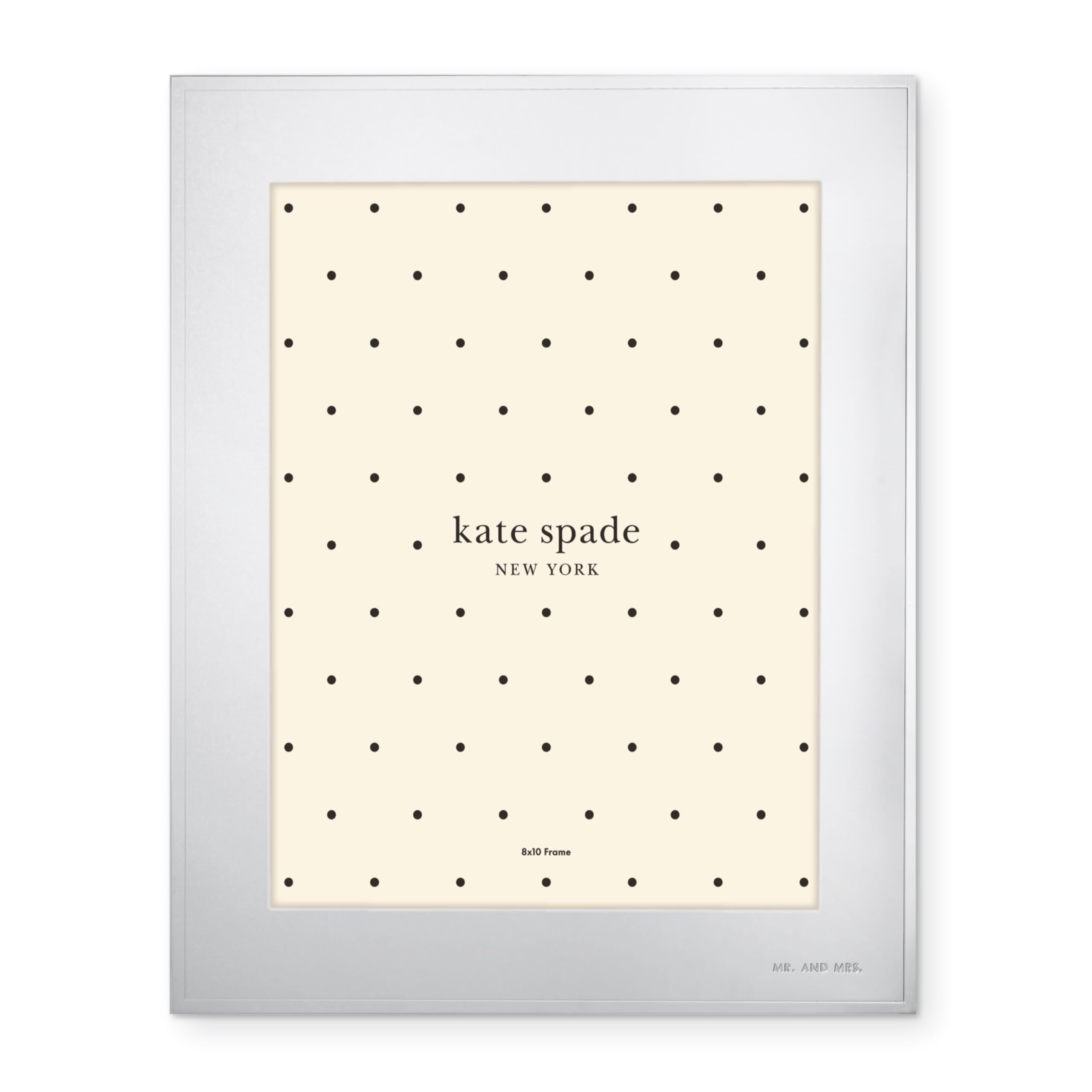 Kate Spade Darling Point Marco de 8 x 10 pulgadas, 2.5 libras, metálico