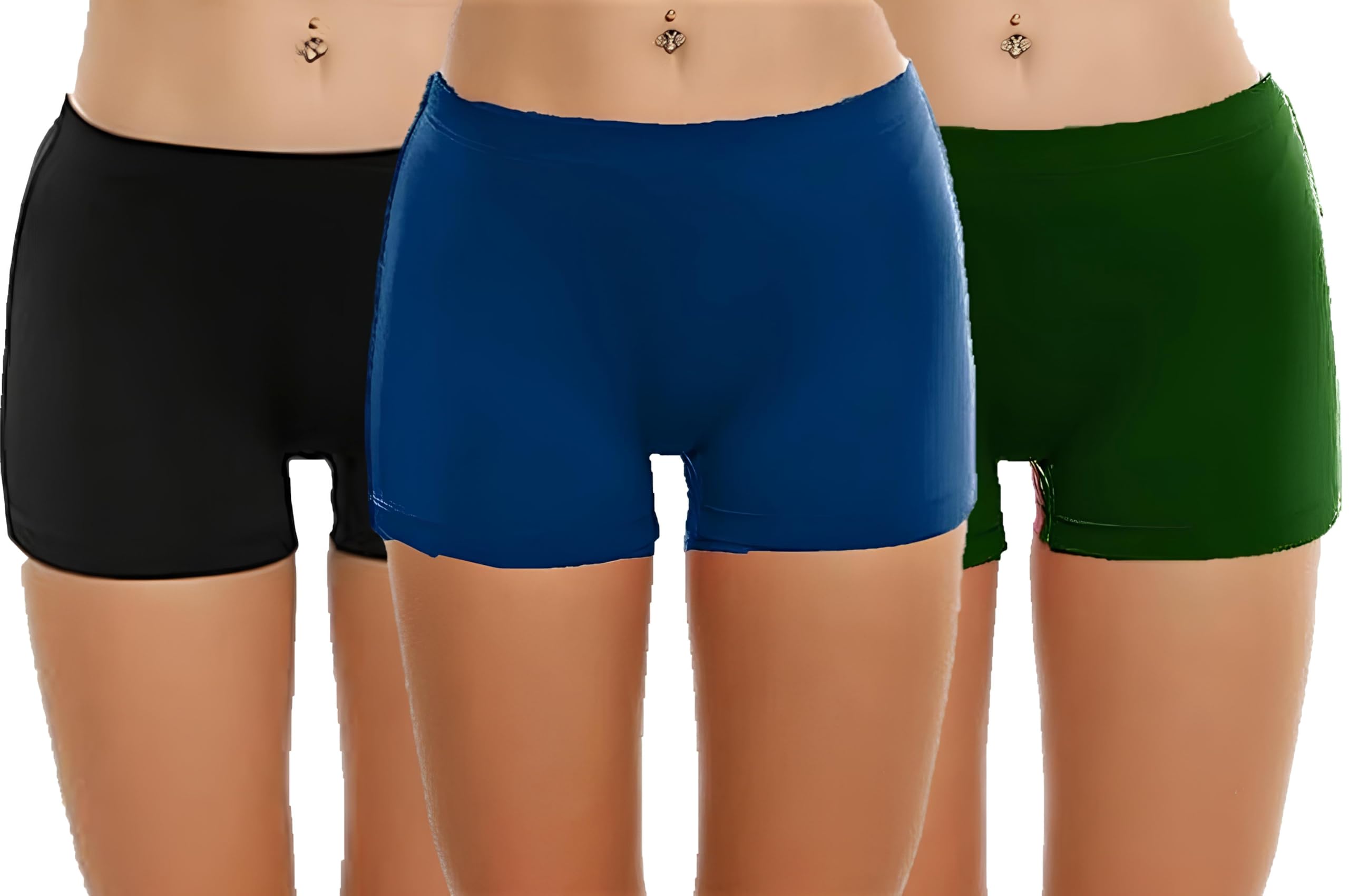 Women Girls Boyshort Panty Brief Stain Resistant UV Protect 4 Way Stretchable Ice Cotton Ultra Soft Fabric Combo Pack Small to 4XL-image-30