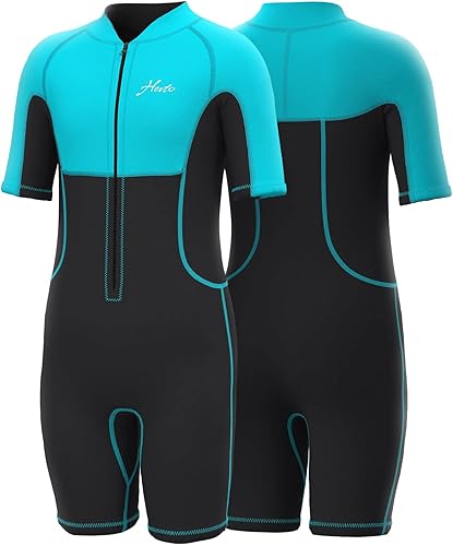 Hevto Trajes de neopreno para niños y jóvenes de 30.079 in de neopreno completo, trajes cortos para surf, natación, buceo, mantener el calor para