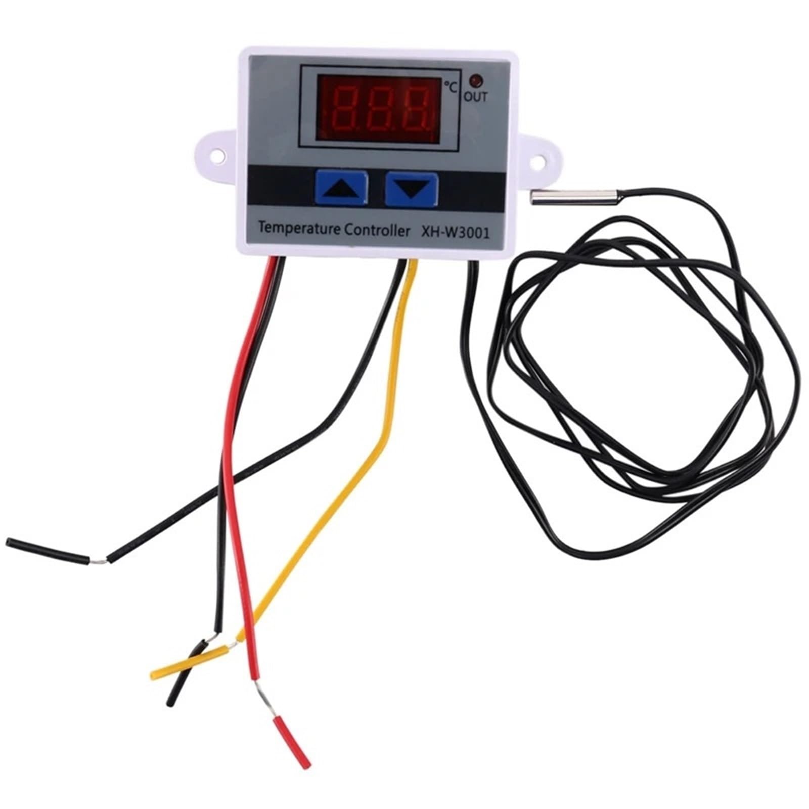 XTECH 10A AC110-220V Regolatore di temperatura digitale a LED XH-W3001 for incubatore Interruttore di riscaldamento e raffreddamento Termostato Sensore NTC