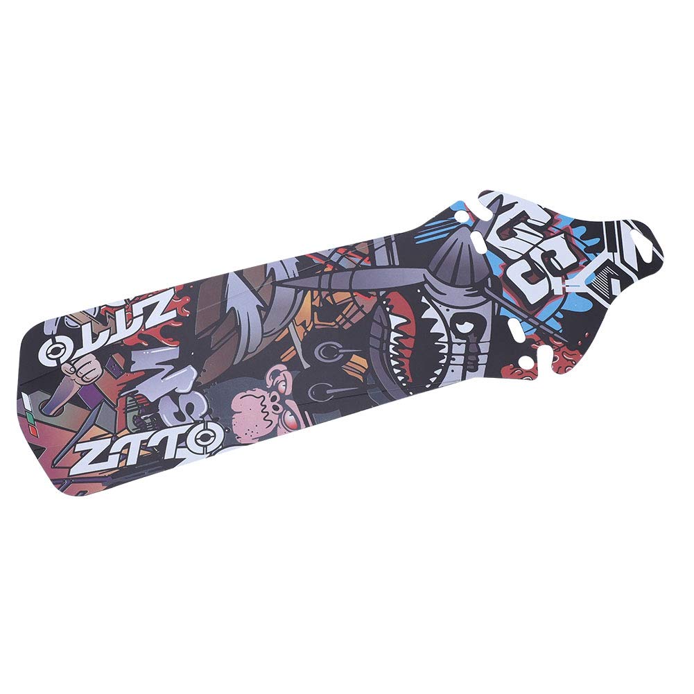 Garde-boue YSister Réglable Avant/arrière – Fibre Carbone Look, 0,8 Mm, Avec 8 Colliers, Pour VTT/route