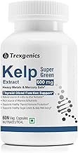Trexgenics Kelp extract Super Greens, Thyroid Support VEGAN & Gluten Free (60 Vcaps)