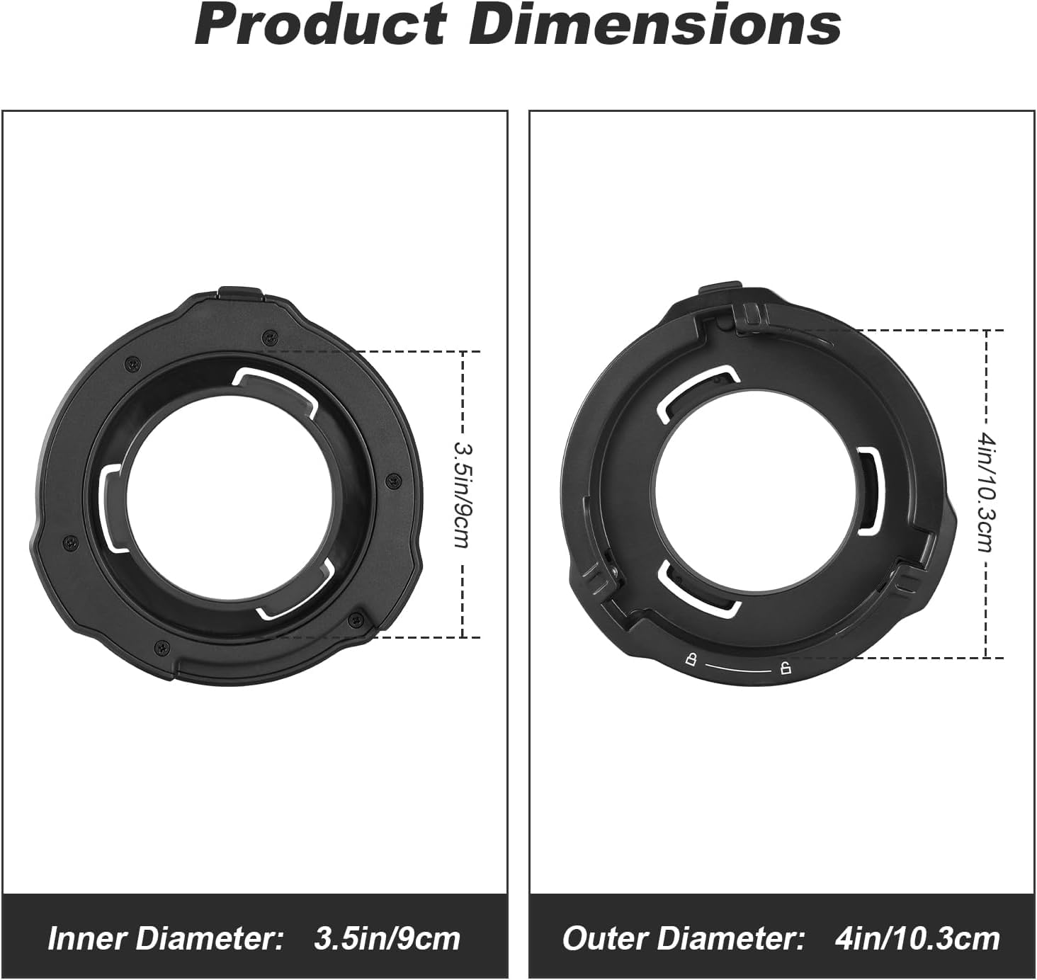 Godox ML-GB Adaptateur pour GODOX AD AD300Pro AD400Pro,Adaptateur GODOX Mount vers Bowens Mount pour GODOX ML100Bi, ML60IIBi, ML30, ML30Bi, ML60, ML60Bi