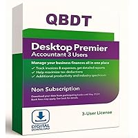 QB Desktop Premier Accountant 2021 | 3 User's | LIFETIME Version | NO DVD | Amazon Message Delivery(Within 12hrs) - Only PC, Not for Mac