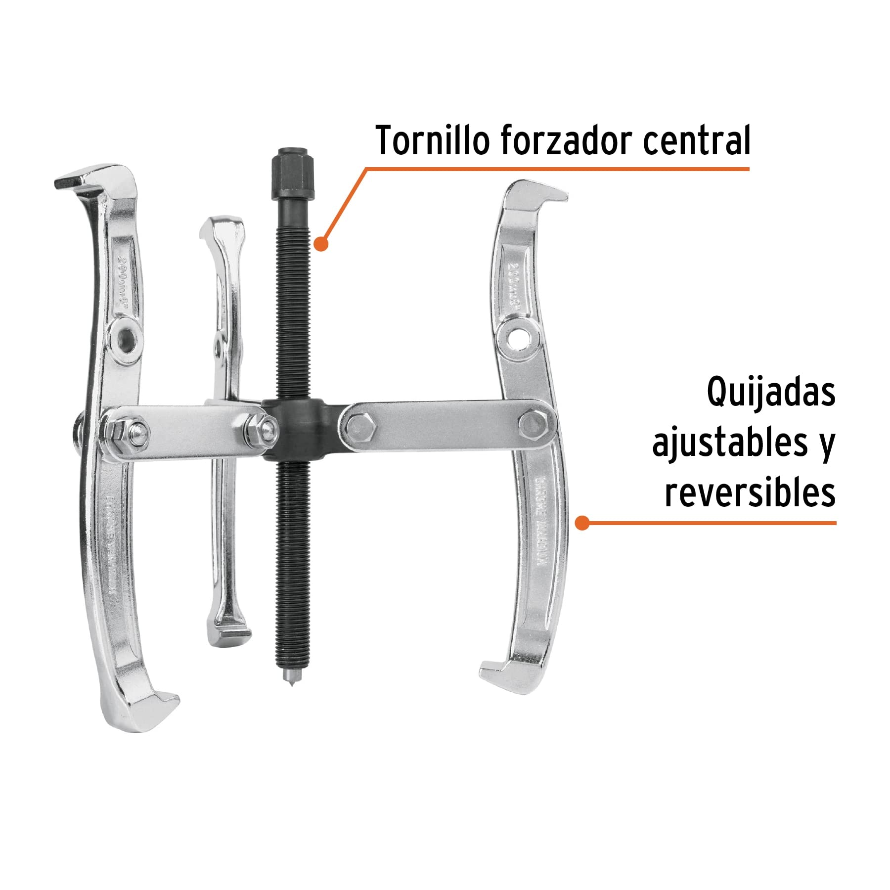 Extractor de poleas, 3 garras - 150 mm