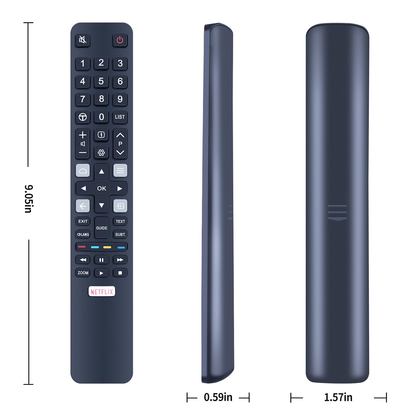 JZK Telecomando di ricambio per TV TCL YAI3 YUI2 YU14 YUI1 YU11 65C2, telecomando TV per televisione TCL Thomson 32DS520 49DP600 49S6000FS 50DP600 F43S5916 H32S6000FS 591S
