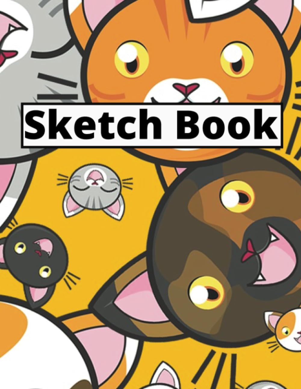 Sketch Book/Sketch Pad for drawing, coloring, painting, and more! 100 Blank Pages: Cute and Colorful Dog Sketch Book/8.5"x11" Large Pages