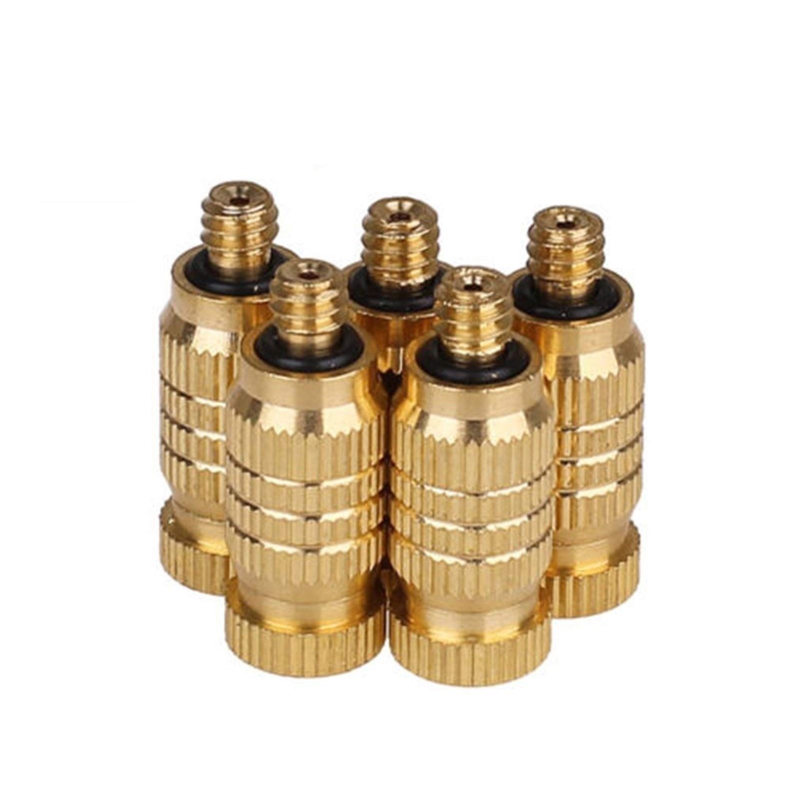 Lot de 50 buses de brumisation en laiton pour système de refroidissement extérieur, buses de brumisation haute pression pour brumisation et pulvérisation, idéales pour l'humidification de jardin, l'