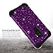 LONTECT Galaxy S9 Plus Case, 3 in 1 Shockproof Heavy Duty Protective Cover Case for Samsung S9 Plus, Glitter Sparkly Bling, Shiny Purple/Black