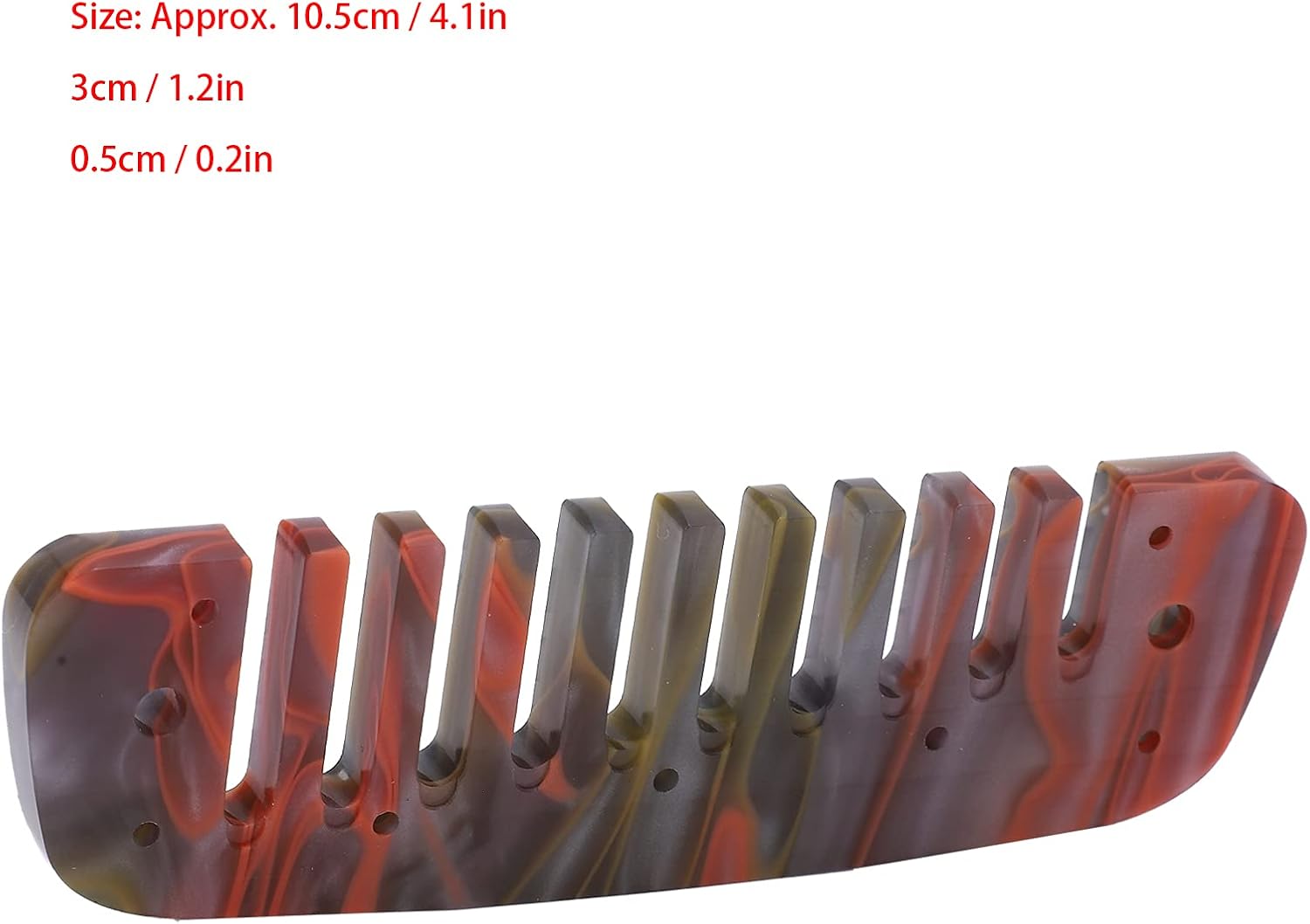 Acrylic Harmonica Comb for Golden Melody 270D Comb Replacement Part Amber Wind Instrument Repair Kit