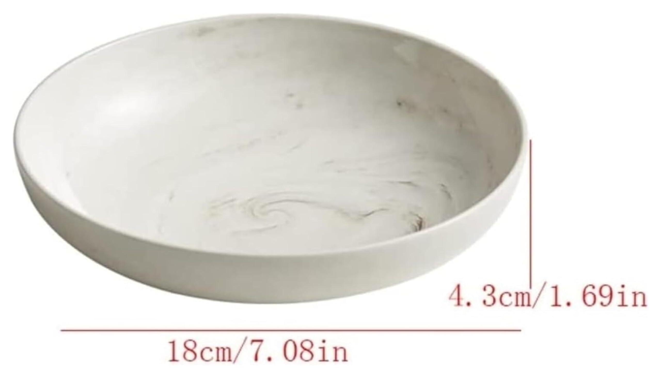 Miski do owoców Taca do serwowania taca serwisowa gospodarstwa domowego ceramiczne marmurkowe płatki owsiane śniadanie sałatka owocowa miska deserowa pizza makaron do salonu kuchnia Warzywo
