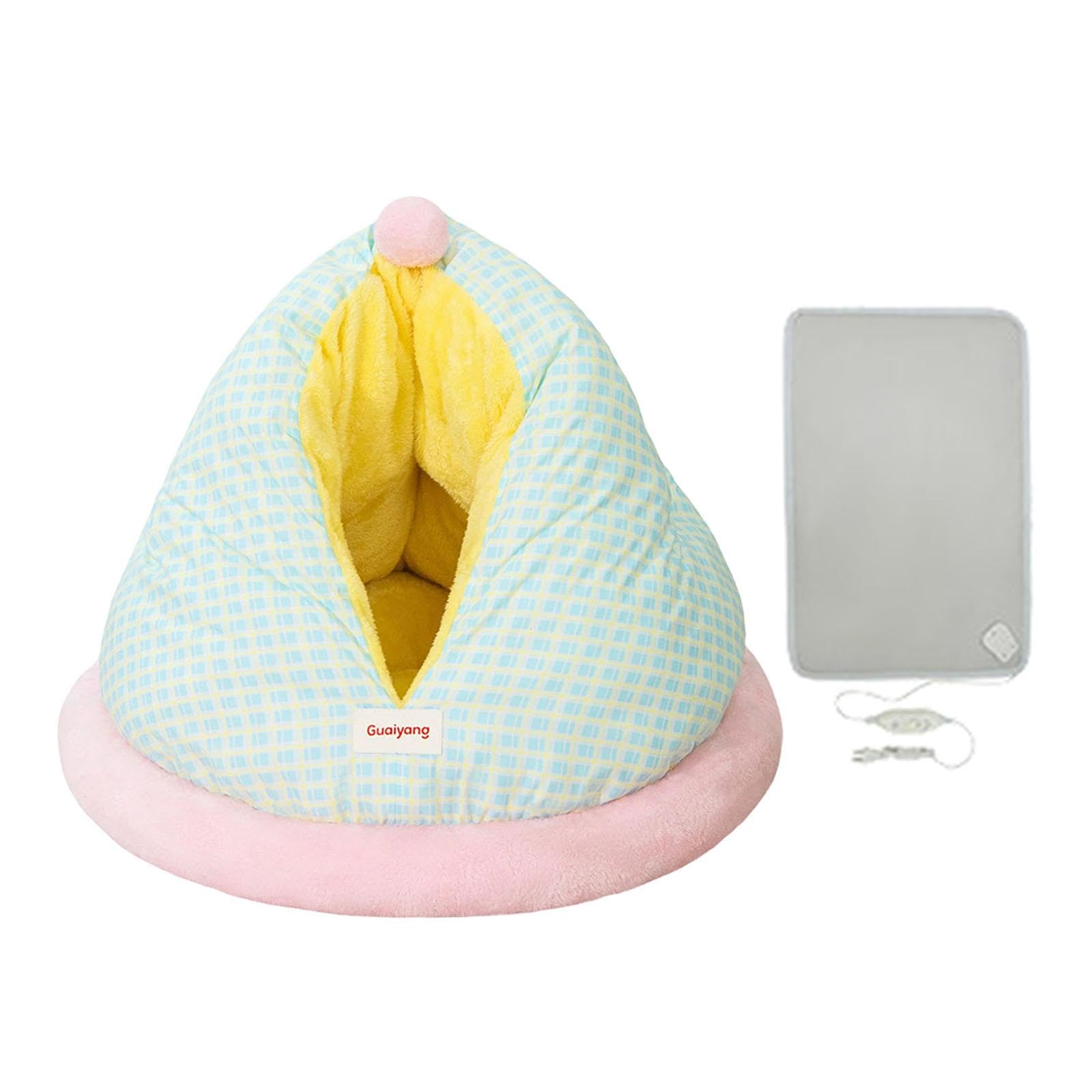 Lit pour chat autochauffant avec intérieur moelleux et fond stable de taille S