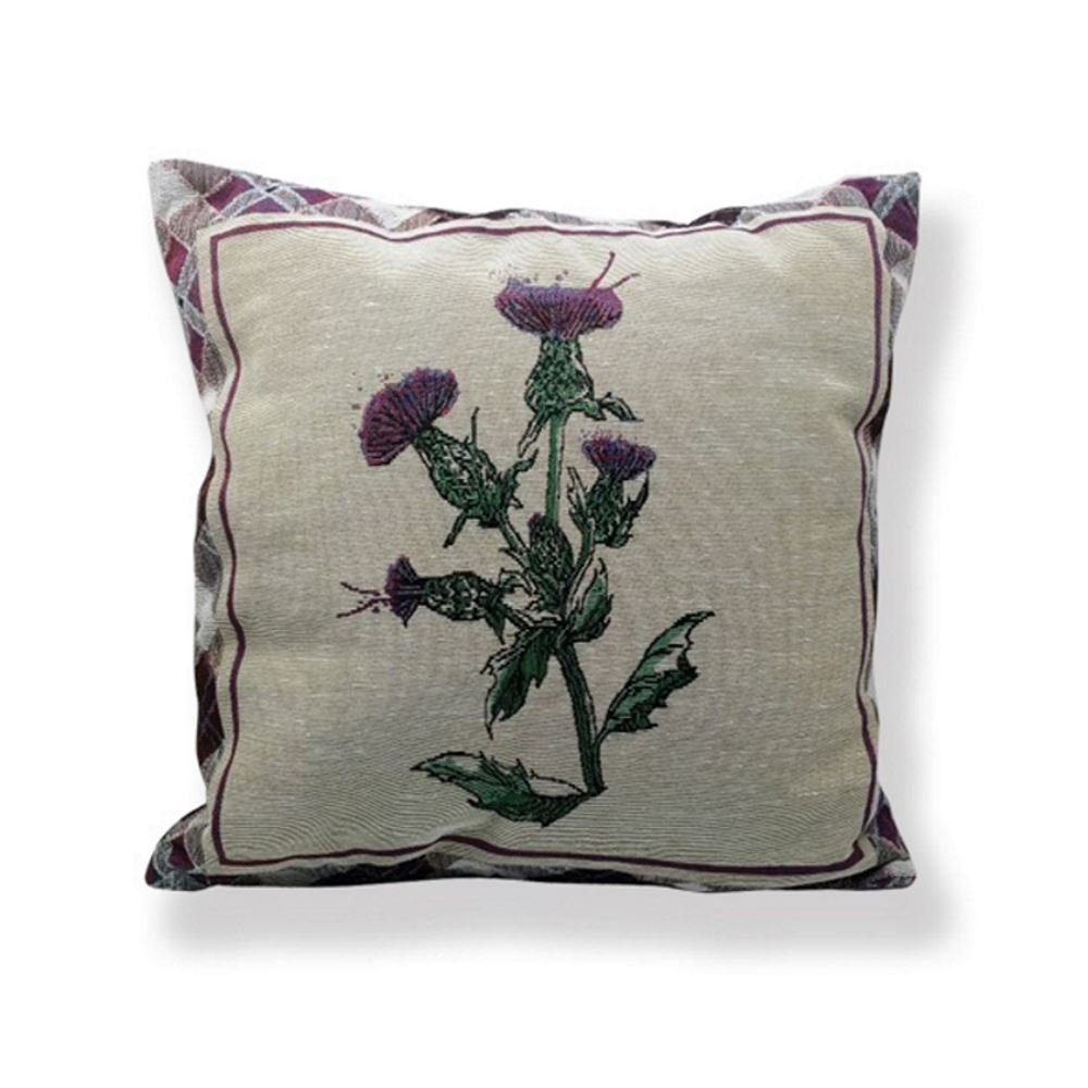 Scott_inness Wild Thistle - Cushion Scott Inness Wild Thistle Jacquard Cushion Pillow