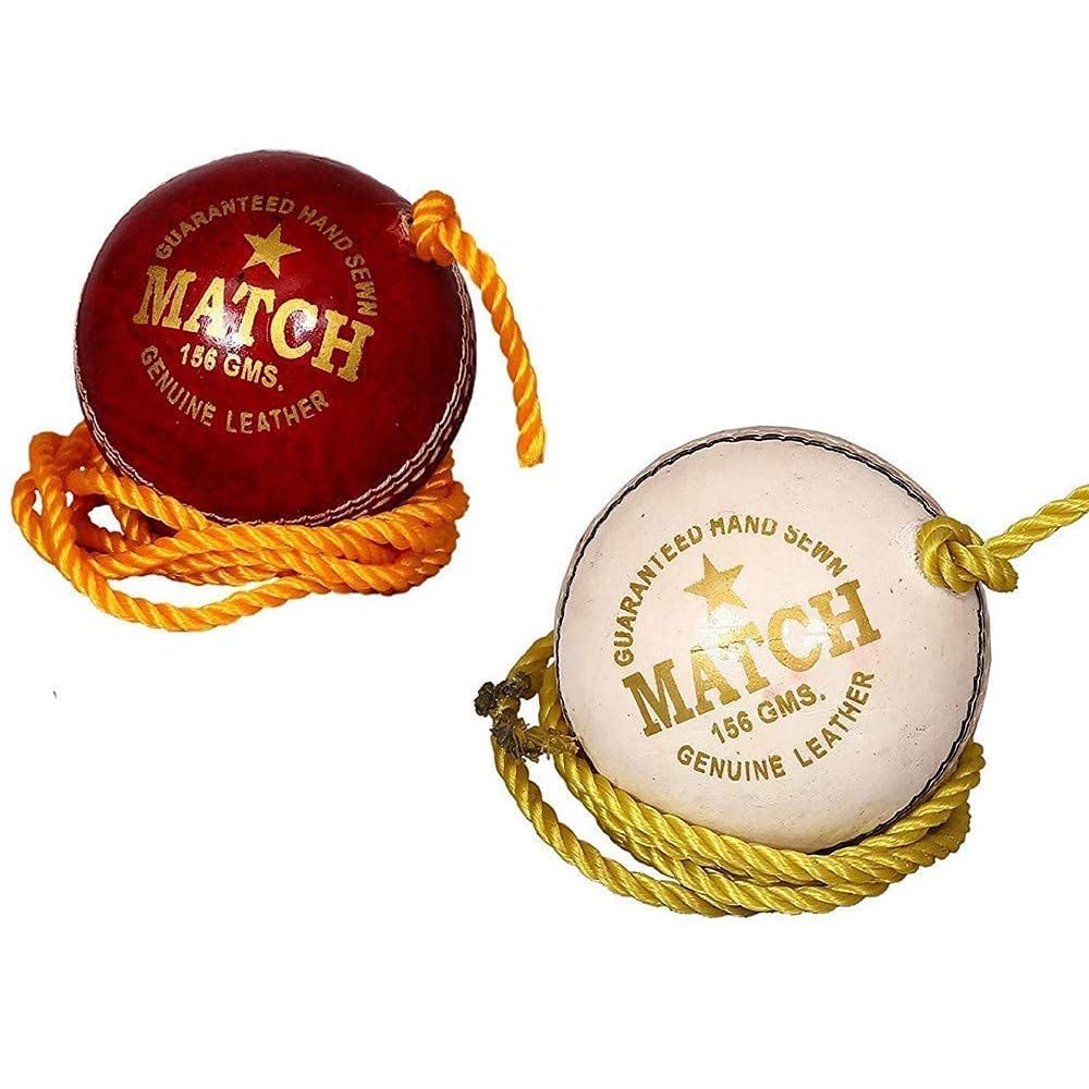 SL Leather Match Practice Hanging Cricket Ball Red & White Pack of 2 (Club Size) (B0B6FZN5Z8) Amazon Price History, Amazon Price Tracker