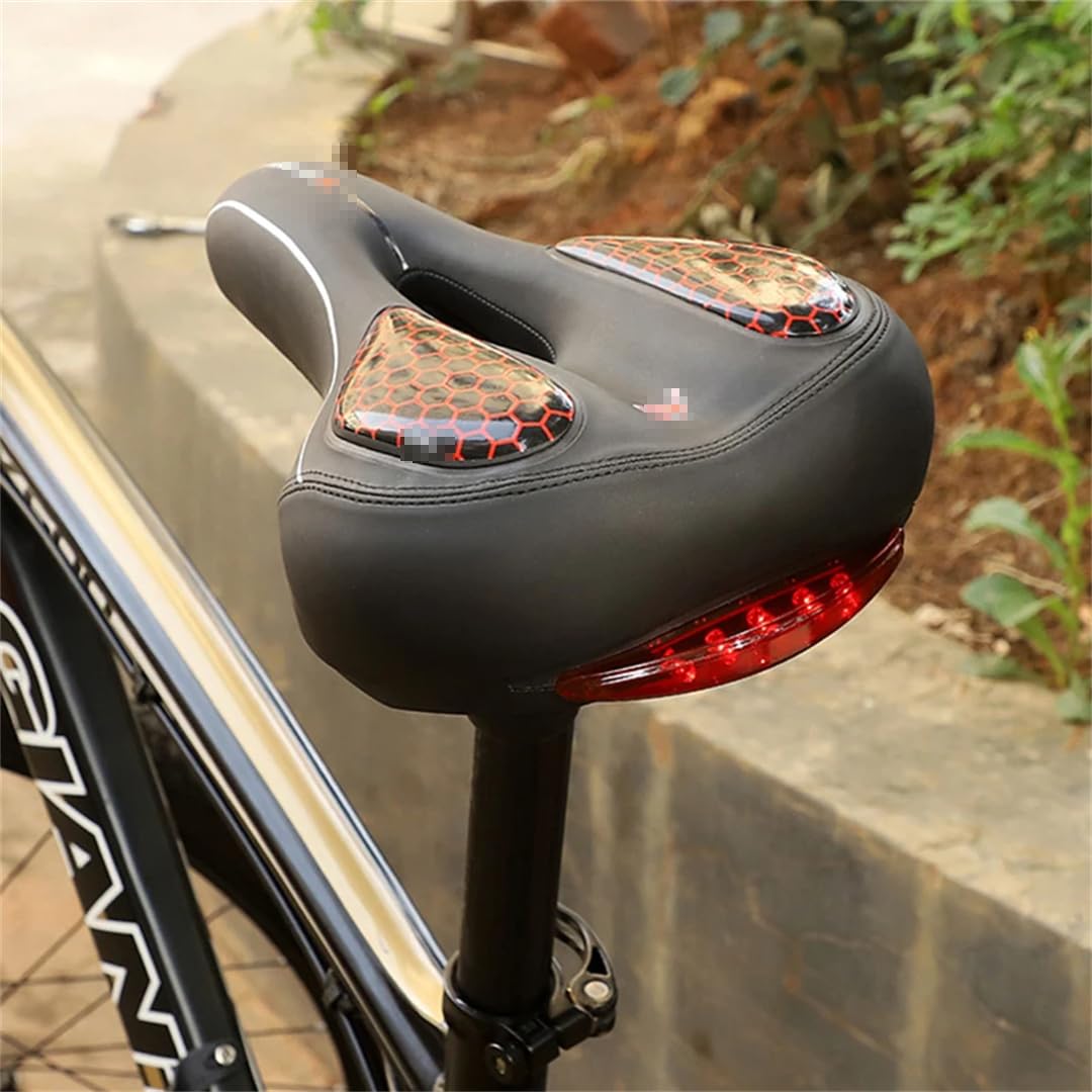 Un Pezzo Design Con Fanale Posteriore Della Bicicletta Sella In Silicone Addensato Accogliente Ride Impermeabile In Pelle MTB Road Bike