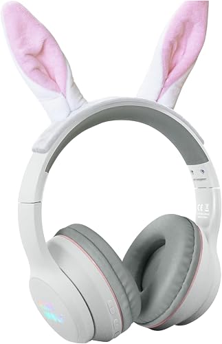 KIDYWOLF - KIDYEARS Lapin - Casque Audio Enfant Bluetooth 85 DB 4ans+ - 1