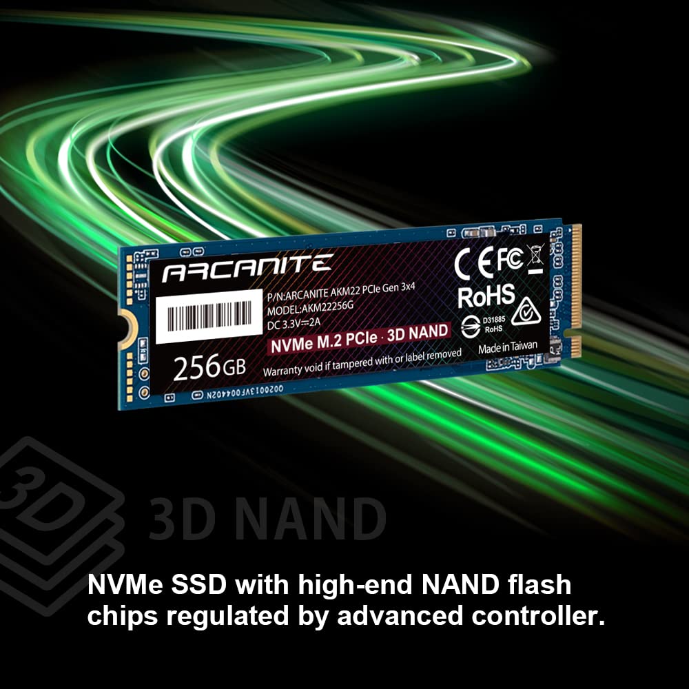 内蔵型SSD ARCANITE AKM22 256GB NVMe SSD AKM22256G