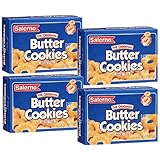 Salerno Cookies, The Original Butter Cookies, 8 Ounce (Pack of 4)