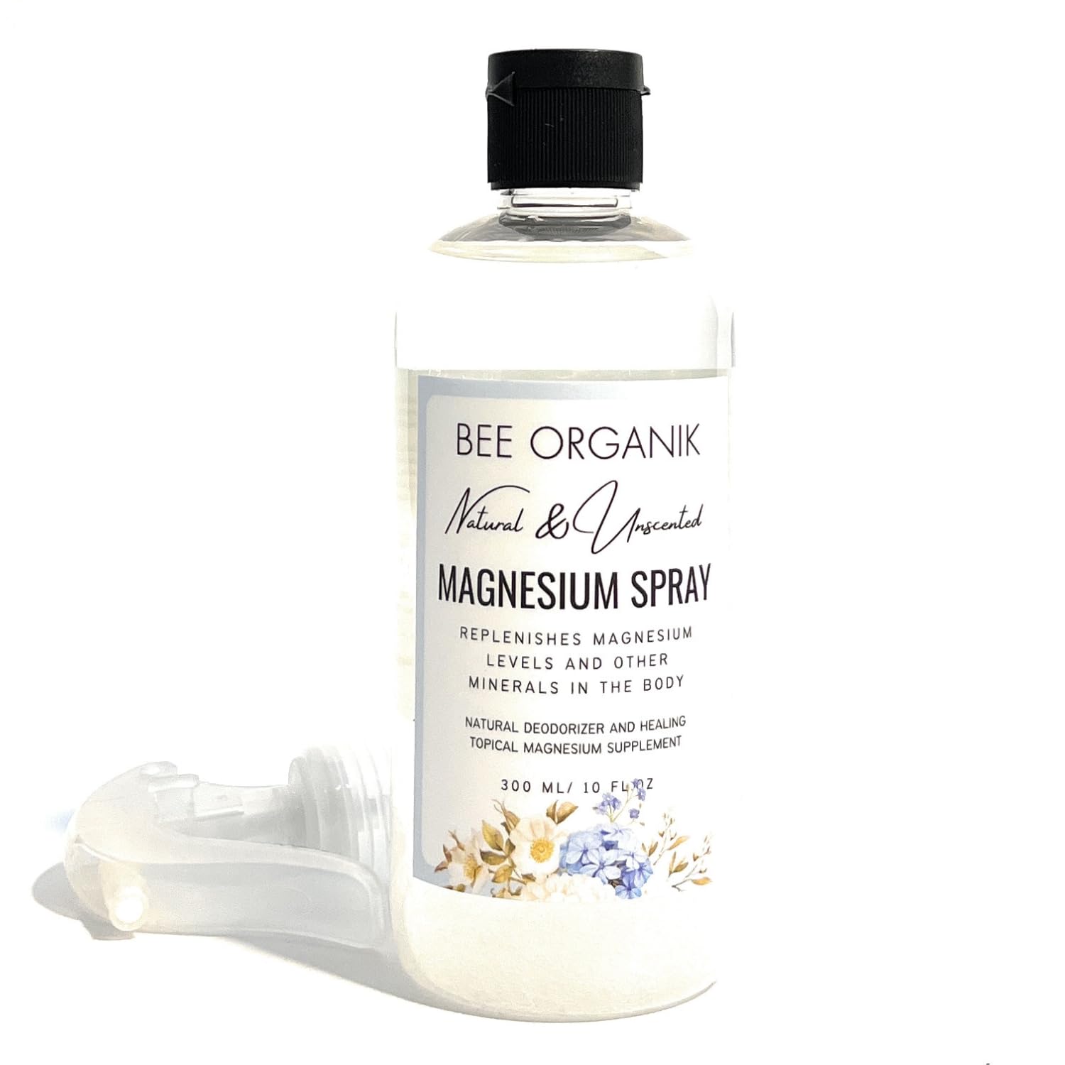 Magnesium Spray | Natural deodorizer | Replenishes Magnesium | Relieves Muscle Pain | Helps Relax and Sleep | Fast Absorbing |300ml