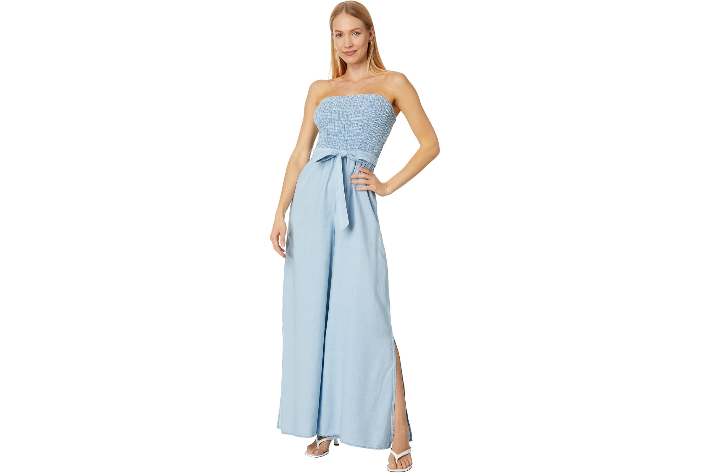 Vince Camuto Smocked Bodice Jumpsuit