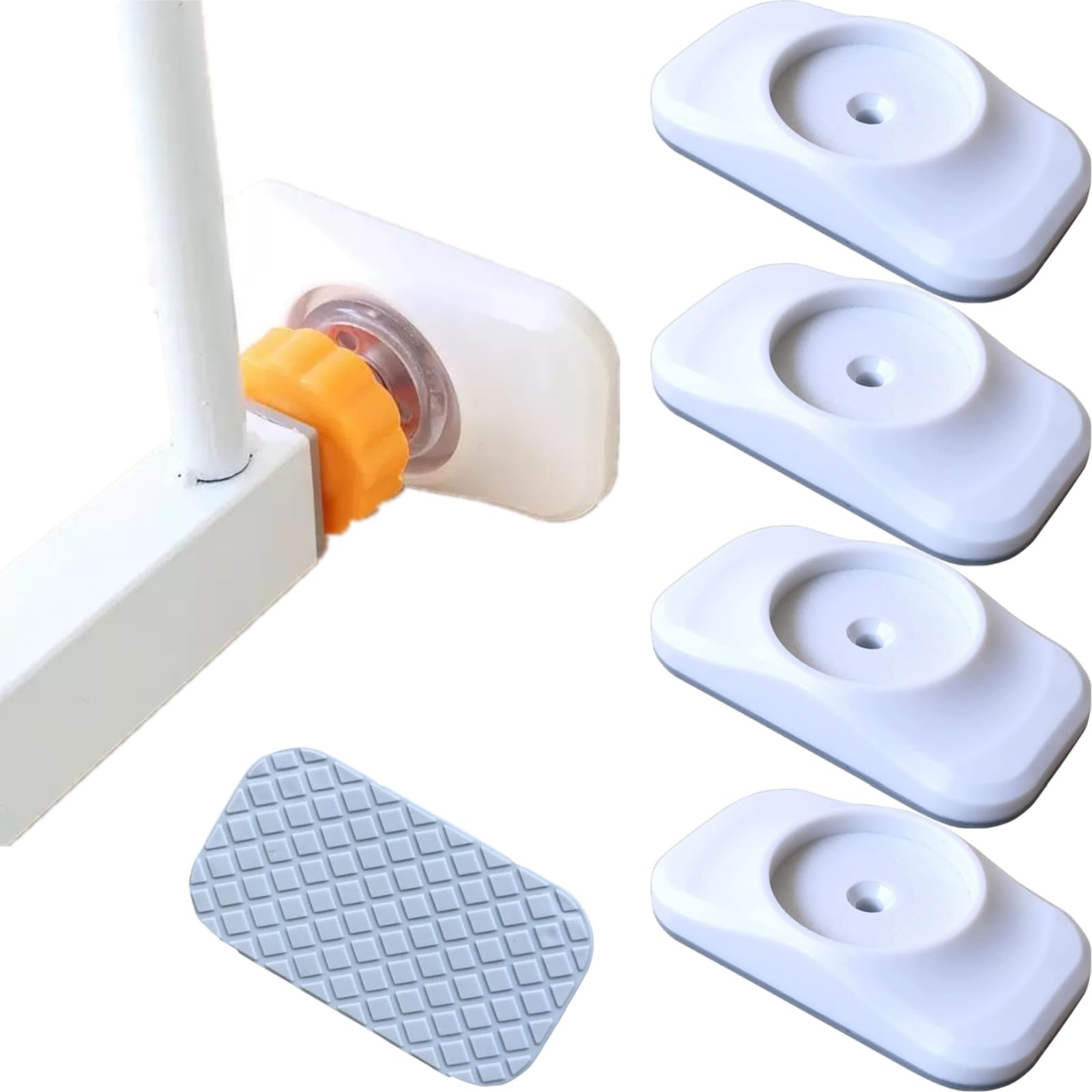 Baby Wall Protection for Children, 4 Pieces, Safety Wall Protection, Safety Gate Protection, Safety Gate Protectors Without Drilling