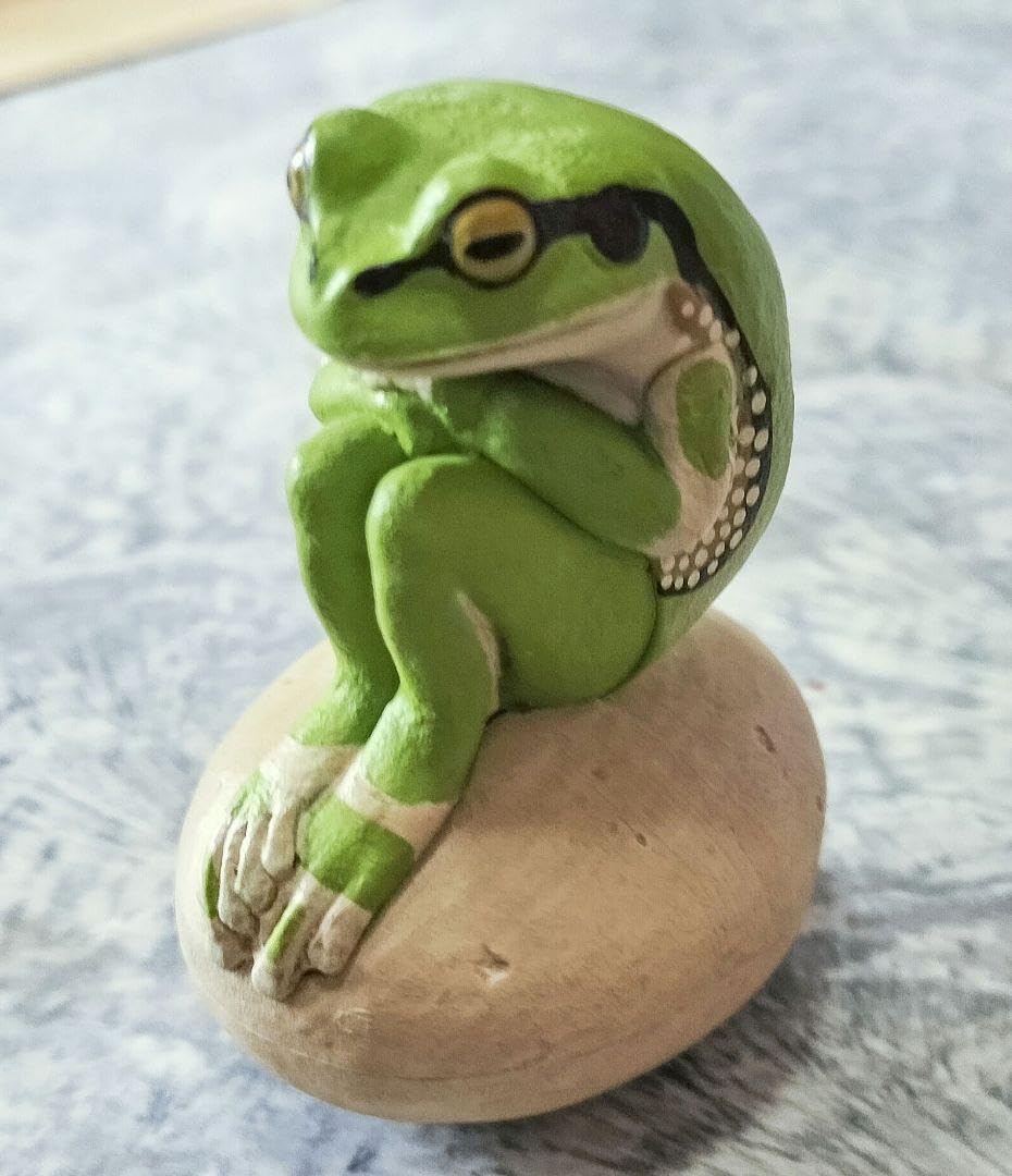 Amazon.co.jp: カエルの森工房 ニホンアマガエル 緑 ガチャ キタン