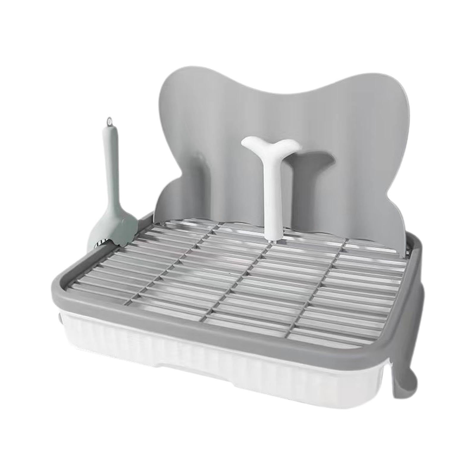 Sharplace Bac à litière pour Chien, bac à litière pour Chiot, urinoir, Pot d'entraînement, d'entraînement pour Animaux de Compagnie, Plateau de Toilette, Gris