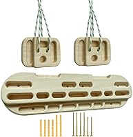 Vista 7 de Tabla de escalada en roca para entrenamiento de escalada como diapasón de escalada con jarras, pendientes y bordes, bolsillos como estación