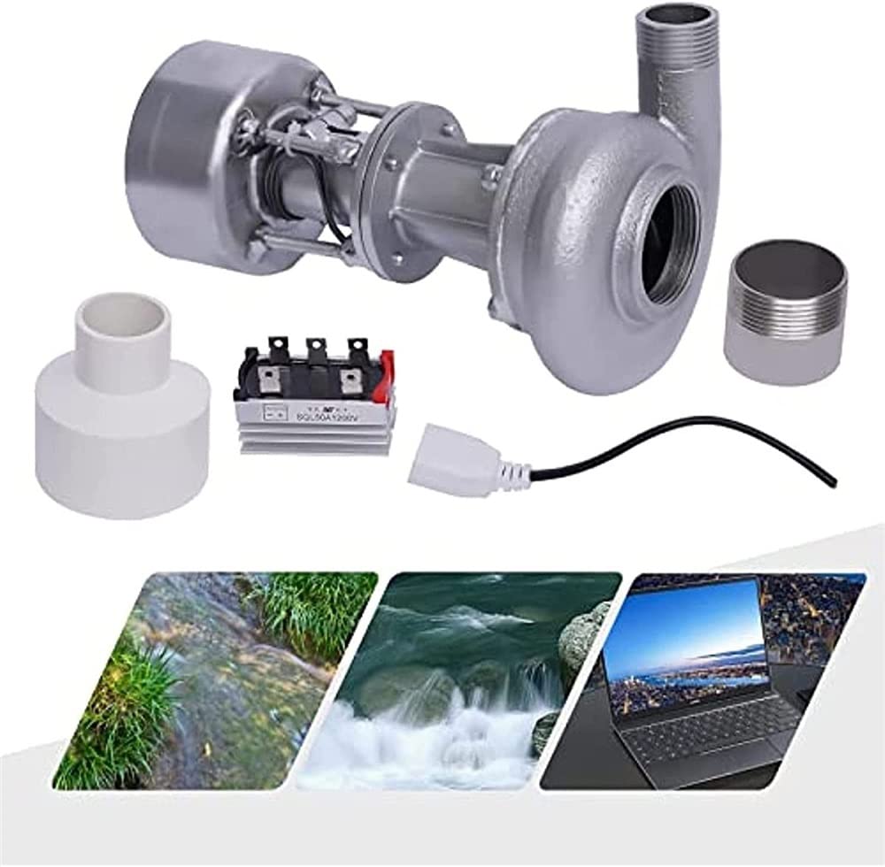Estink Générateur de Turbine Hydraulique, Pompe à Eau CC 80V, Micro