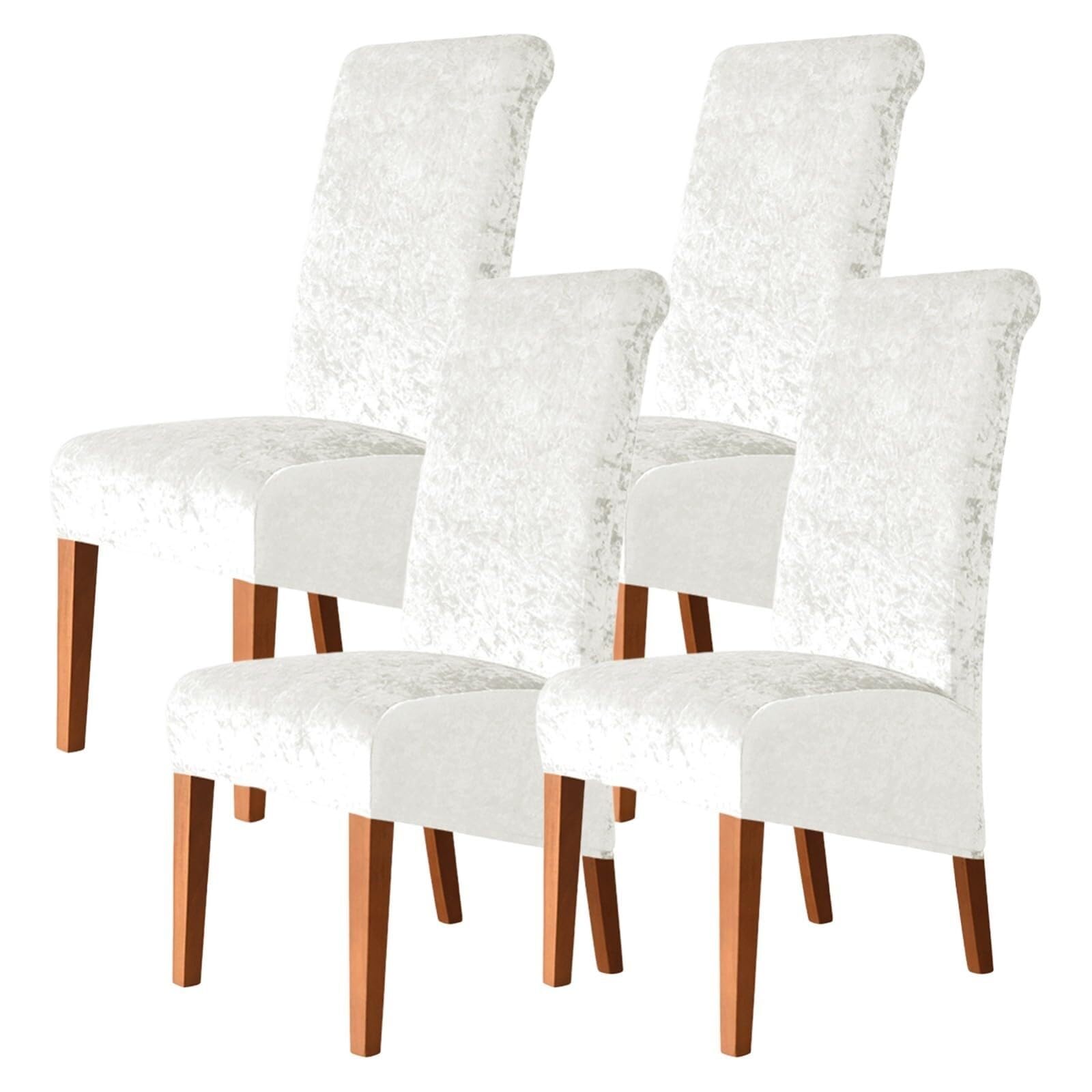 NMVAWIPT Dining Chair Covers, Stretch High-Back Room, Universal Fit Slipcovers With Elastic Bottom, For Restaurant Living Banquet(41#,4Pcs)