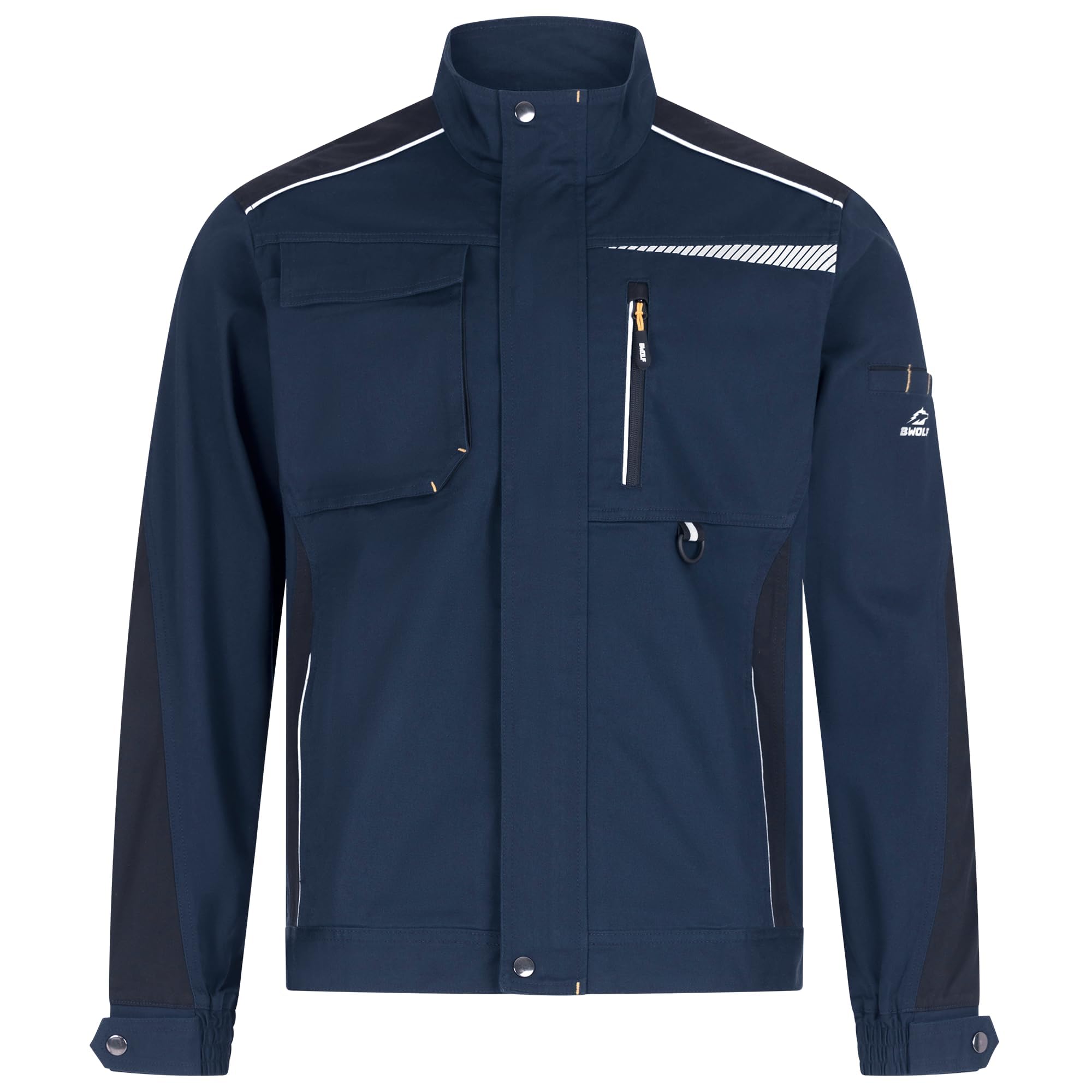 BWOLF DAYTONA Giacca da lavoro da Uomo Giubbotto da Lavoro Elasticizzato Cotone con Spandex e molte tasche| Giacche da Lavoro in Cotone