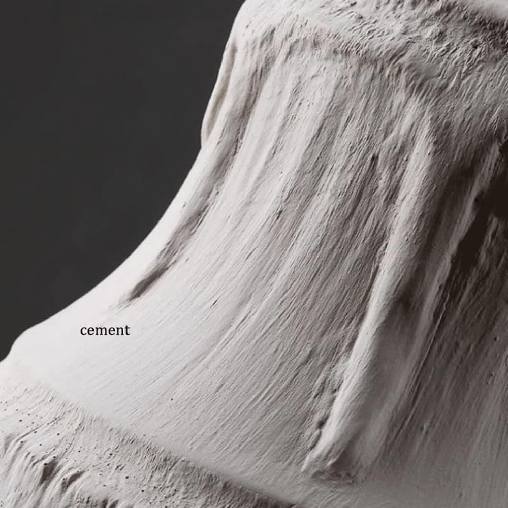 Dario in Cemento in Stile Wabi-Sabi, con Sorgente Luminosa E27, per Camera da Letto, Comodino, Sala da Pranzo, Bar, Soggiorno, Sala da tè, Studio, corridoio, da a Sospensione a Testa sin